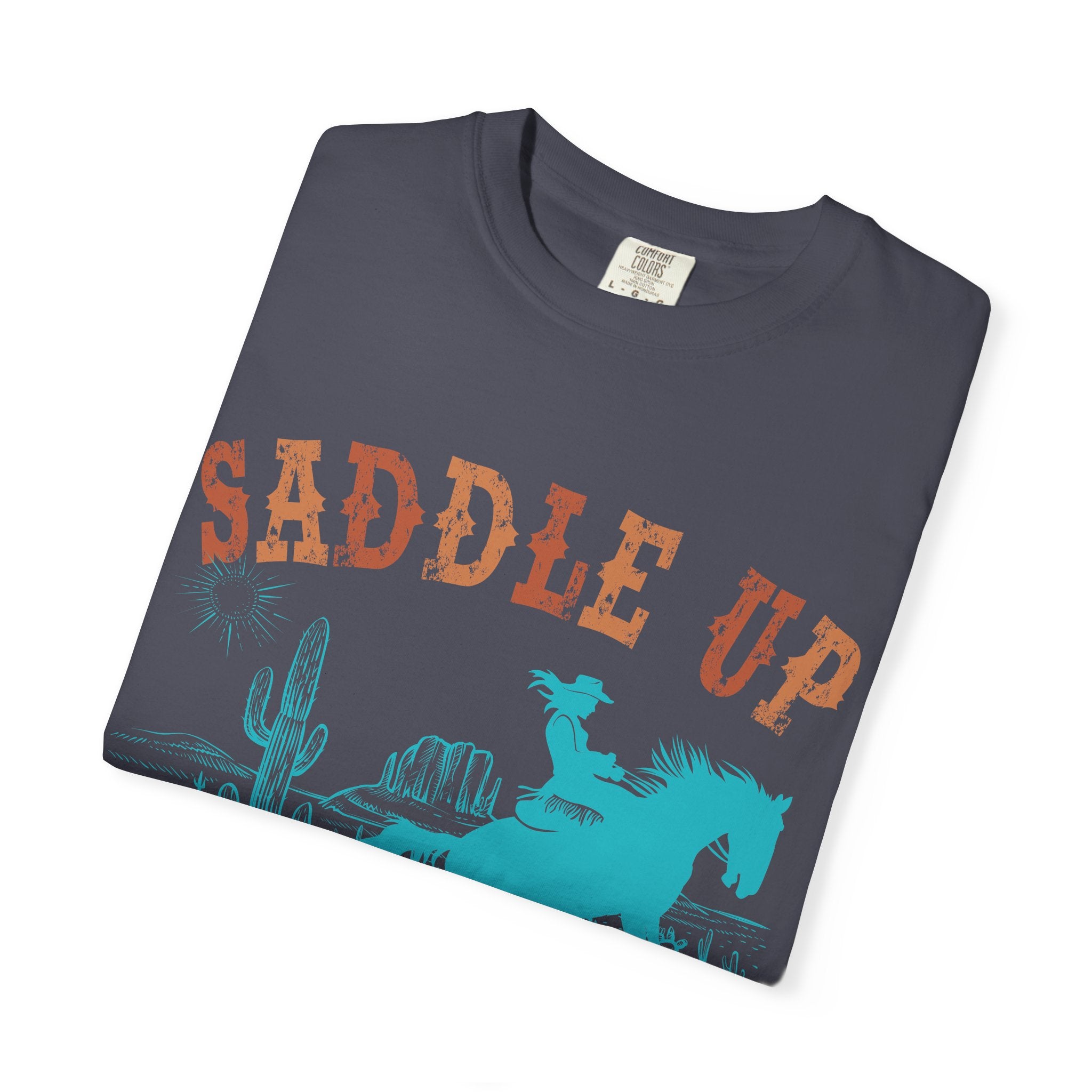 Saddle Up Cowboy Graphic T-Shirt — 'Saddle Up' Western Rodeo Tee