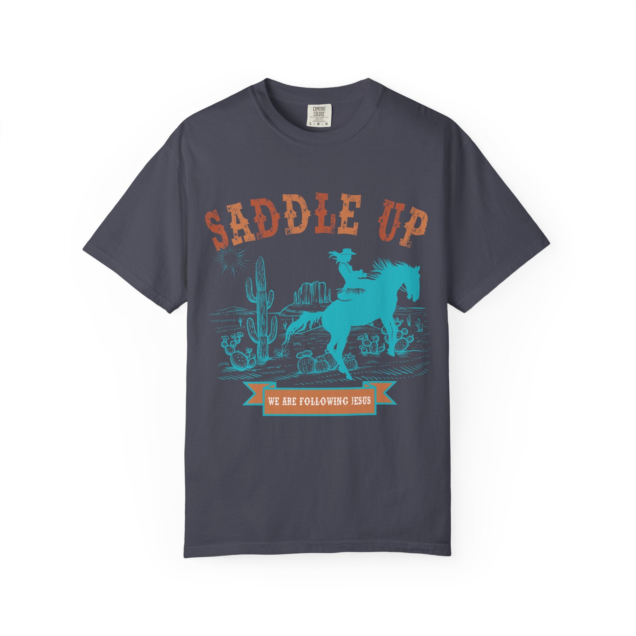 Saddle Up Cowboy Graphic T-Shirt — 'Saddle Up' Western Rodeo Tee