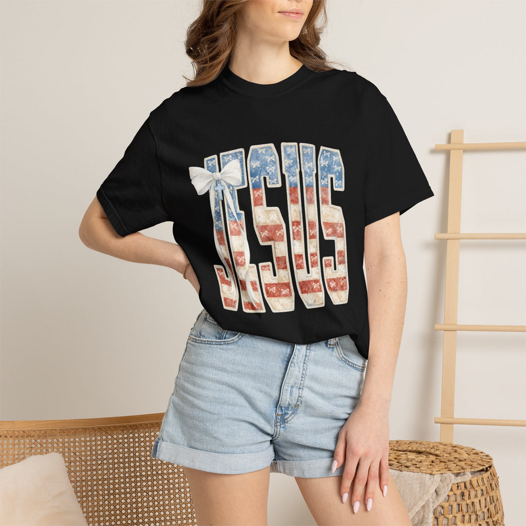 Jesus American Flag T-Shirt — Patriotic Christian Tee