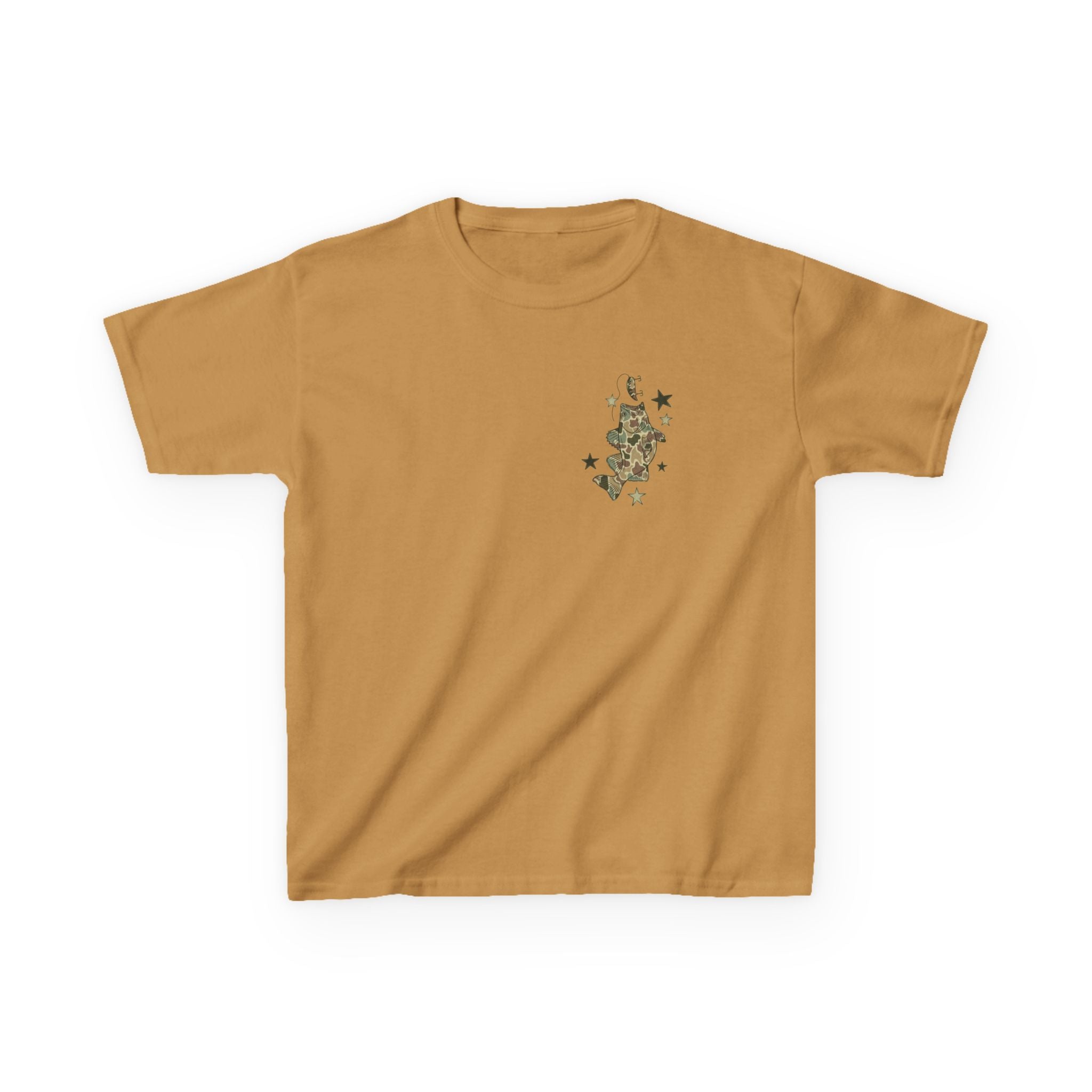 Kids Tee — "Catch Ya Later" Camo Shark Graphic