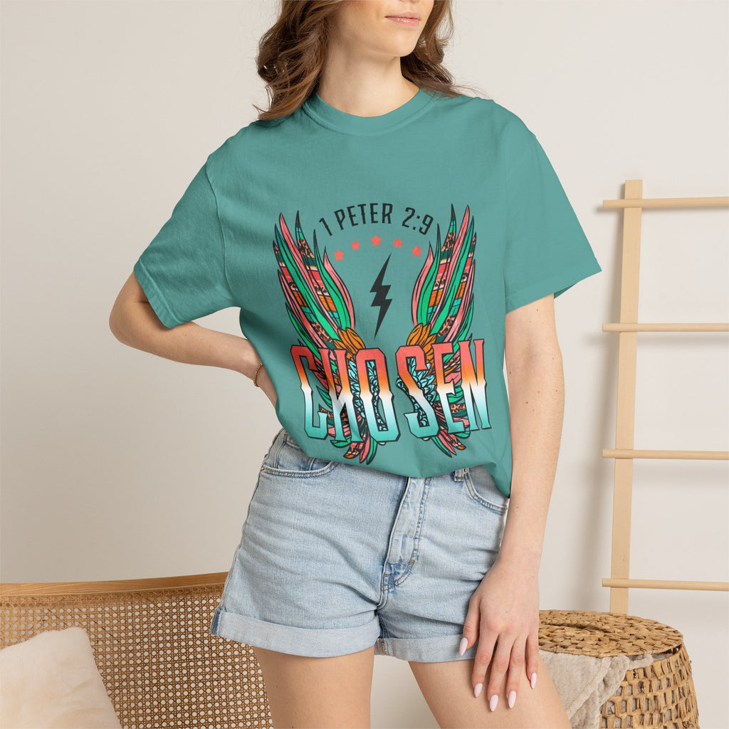 Chosen Wings T‑Shirt — 1 Peter 2:9 Inspirational Christian Tee