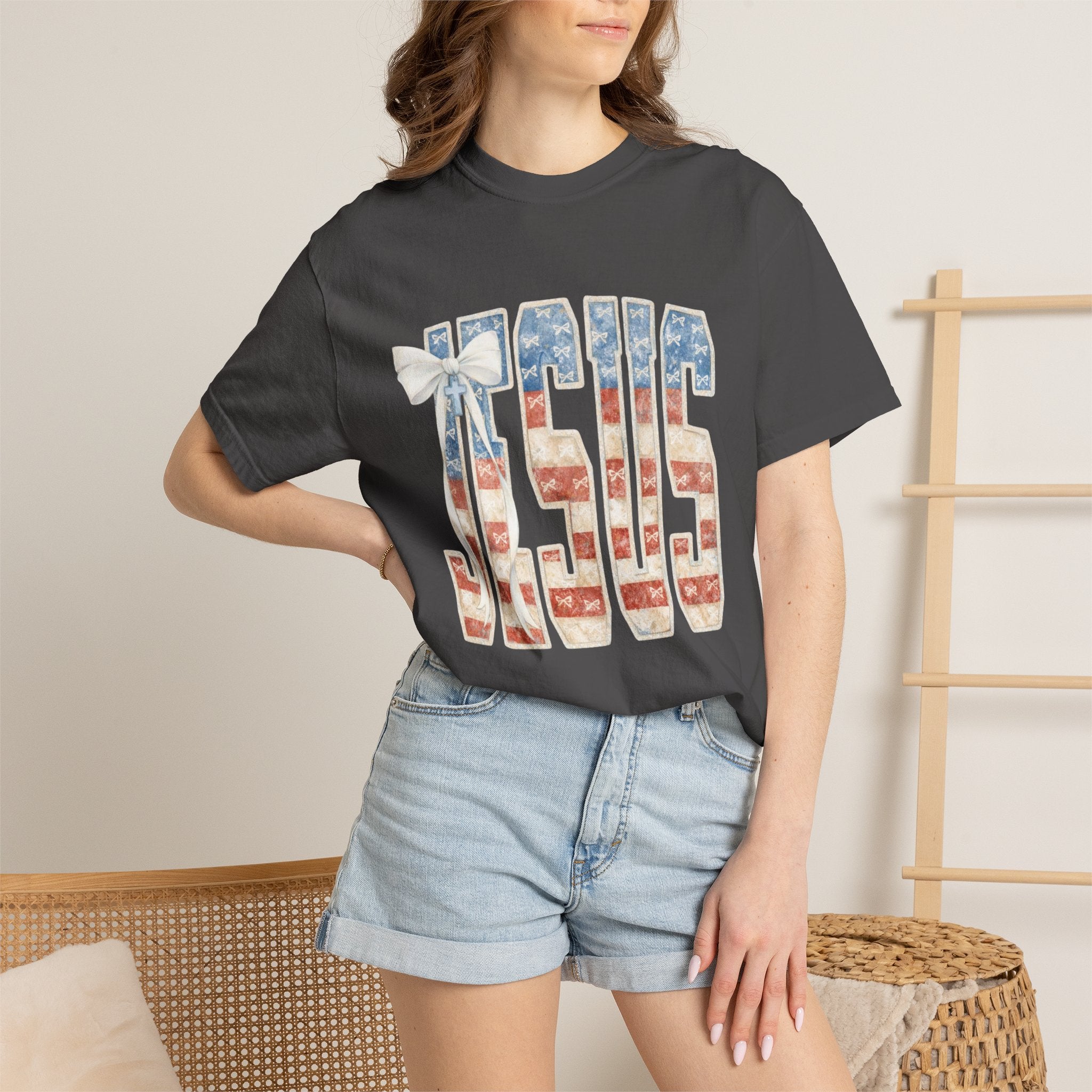 Jesus American Flag T-Shirt — Patriotic Christian Tee