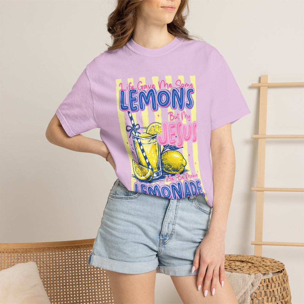 Lemons Into Lemonade Christian T‑Shirt — "When Life Gives You Lemons, Trust Jesus"
