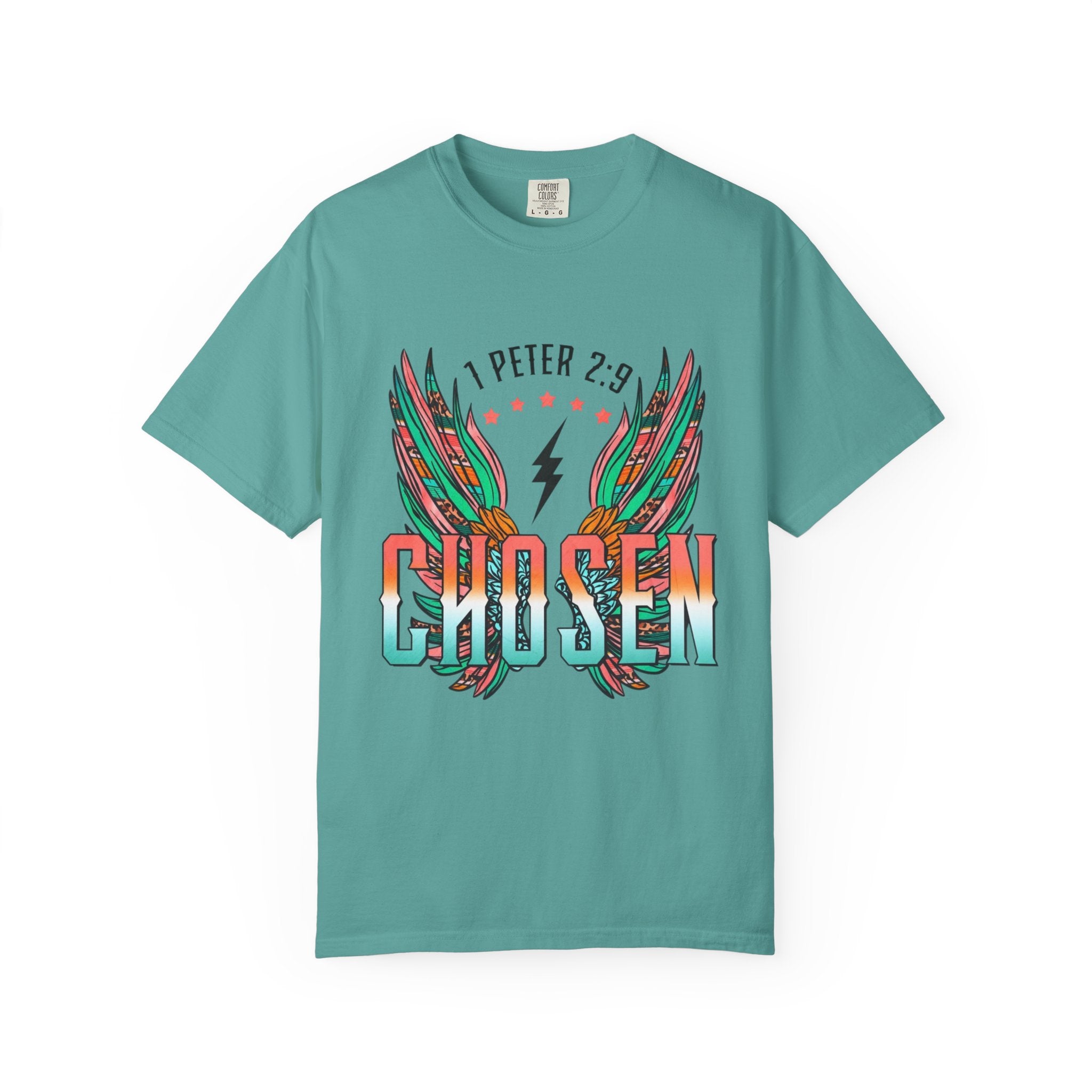 Chosen Wings T‑Shirt — 1 Peter 2:9 Inspirational Christian Tee