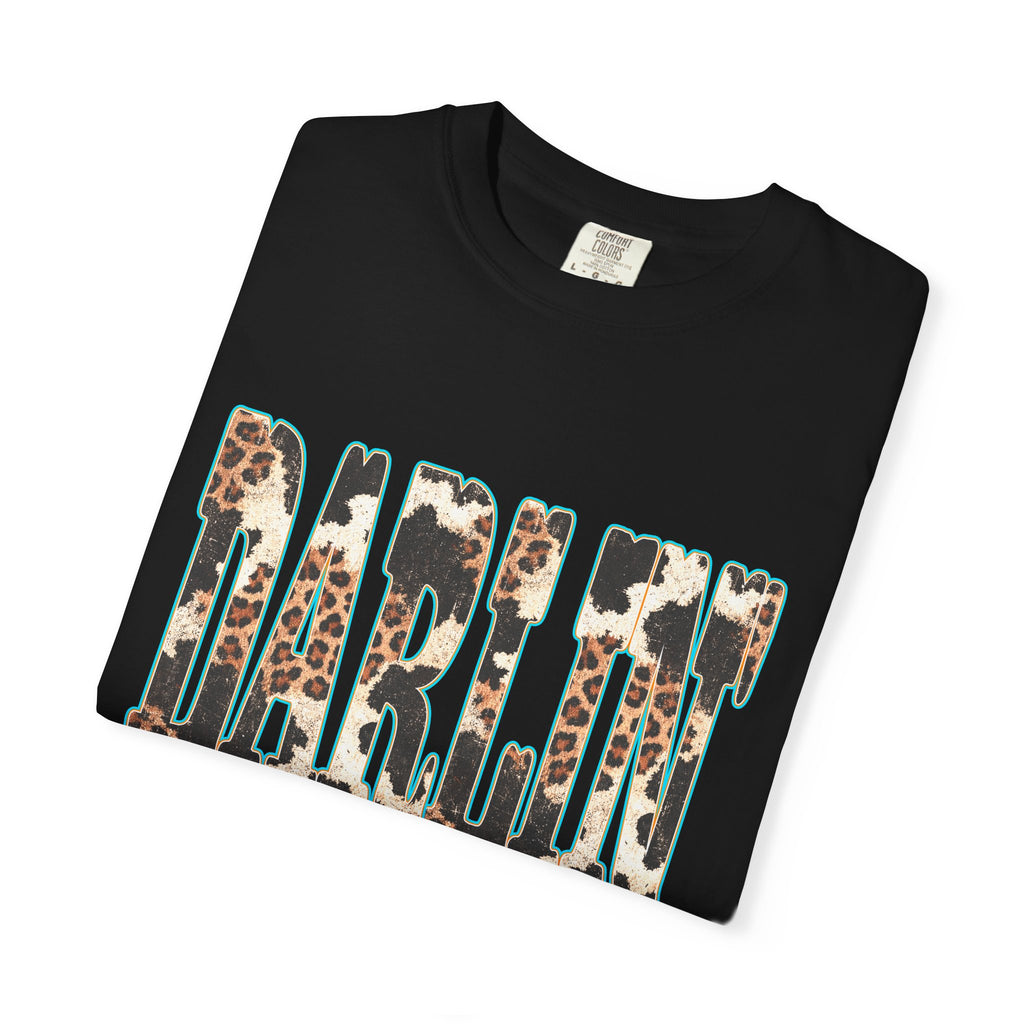 Darlin' Leopard Print T-Shirt — Women's Southern Cowgirl Graphic Tee