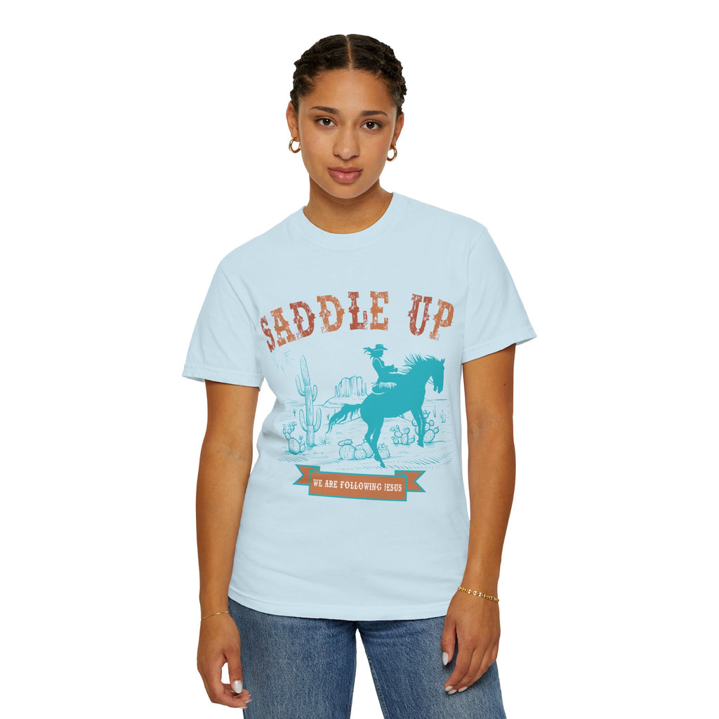 Saddle Up Cowboy Graphic T-Shirt — 'Saddle Up' Western Rodeo Tee