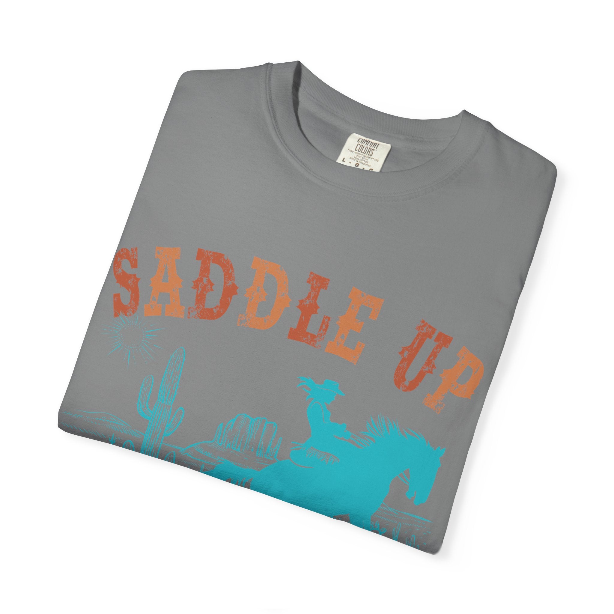 Saddle Up Cowboy Graphic T-Shirt — 'Saddle Up' Western Rodeo Tee
