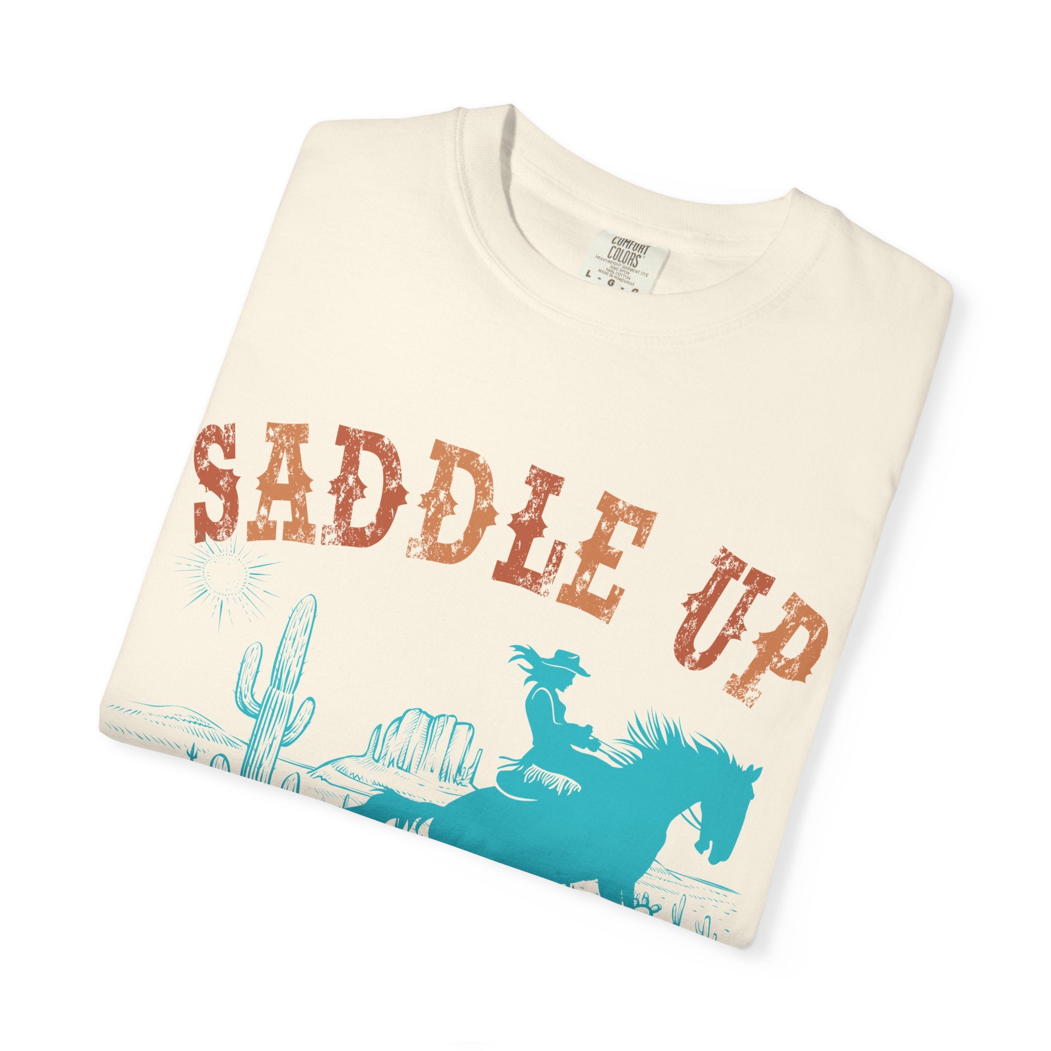 Saddle Up Cowboy Graphic T-Shirt — 'Saddle Up' Western Rodeo Tee