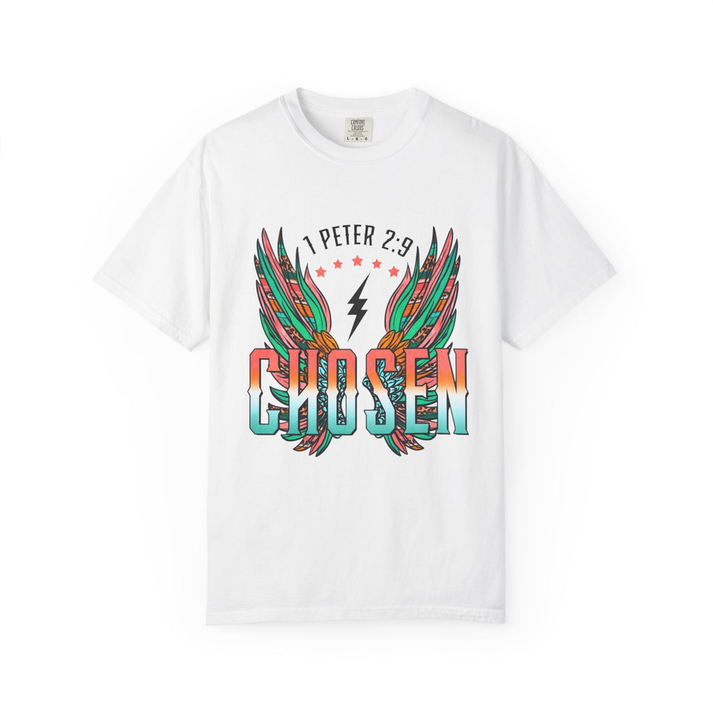 Chosen Wings T‑Shirt — 1 Peter 2:9 Inspirational Christian Tee