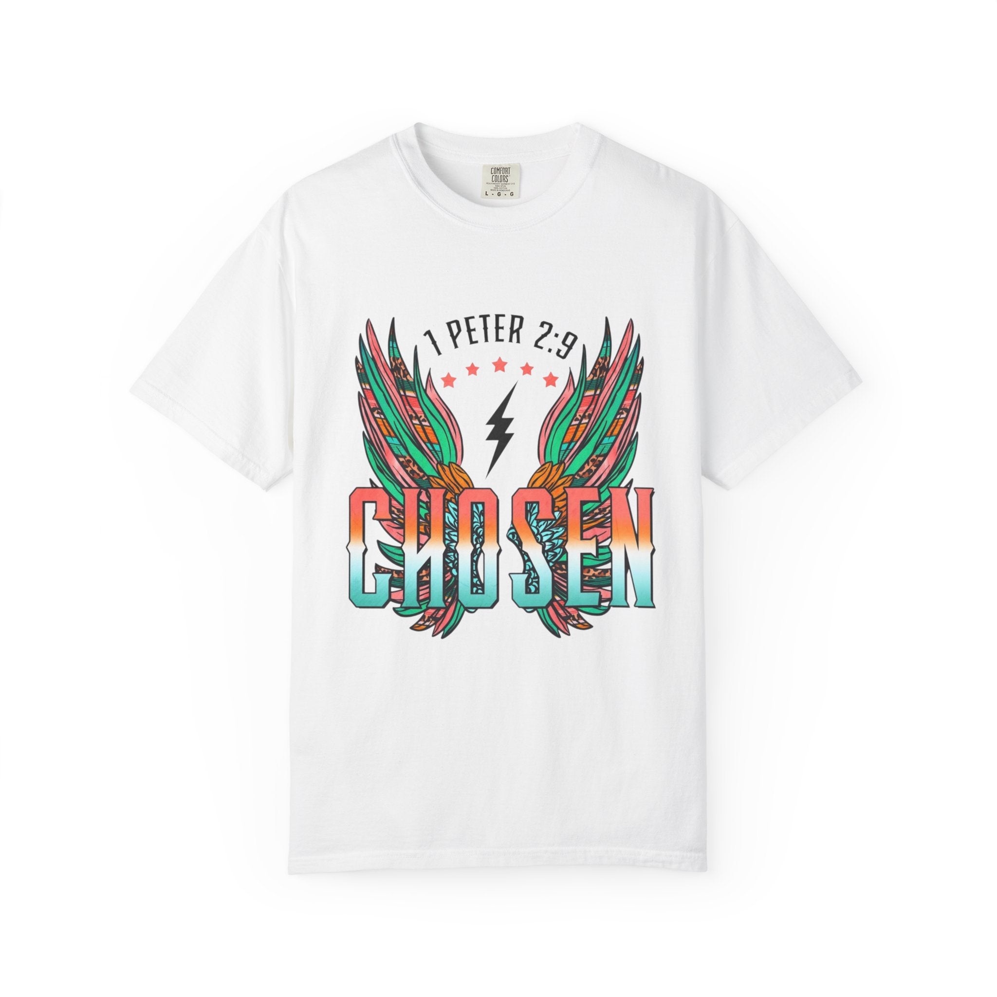 Chosen Wings T‑Shirt — 1 Peter 2:9 Inspirational Christian Tee