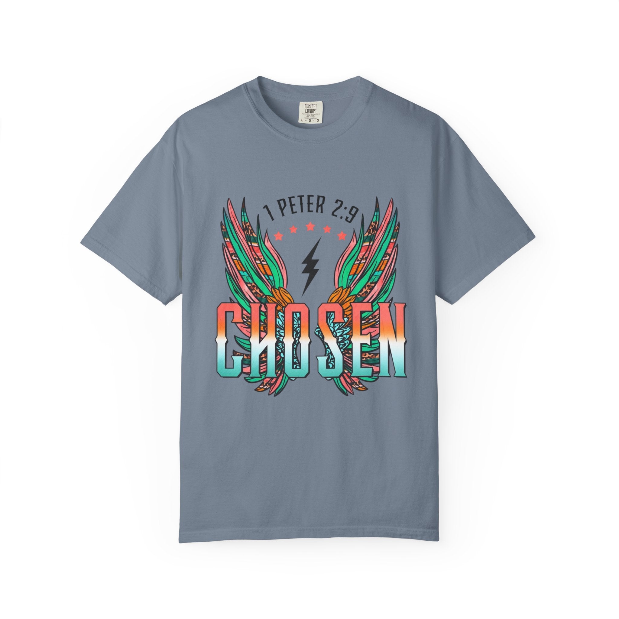 Chosen Wings T‑Shirt — 1 Peter 2:9 Inspirational Christian Tee