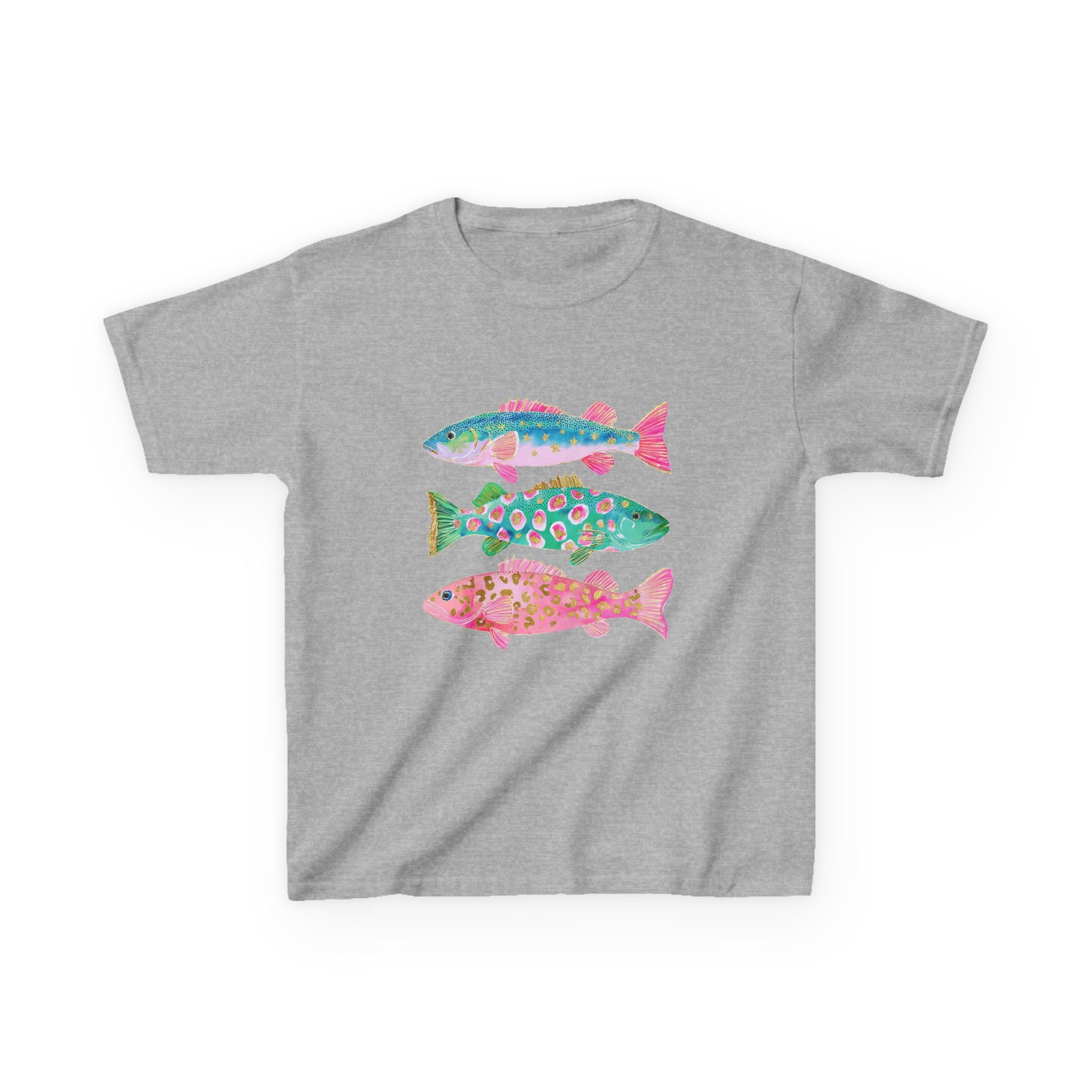 Kids Tee — Colorful Patterned Fish Graphic