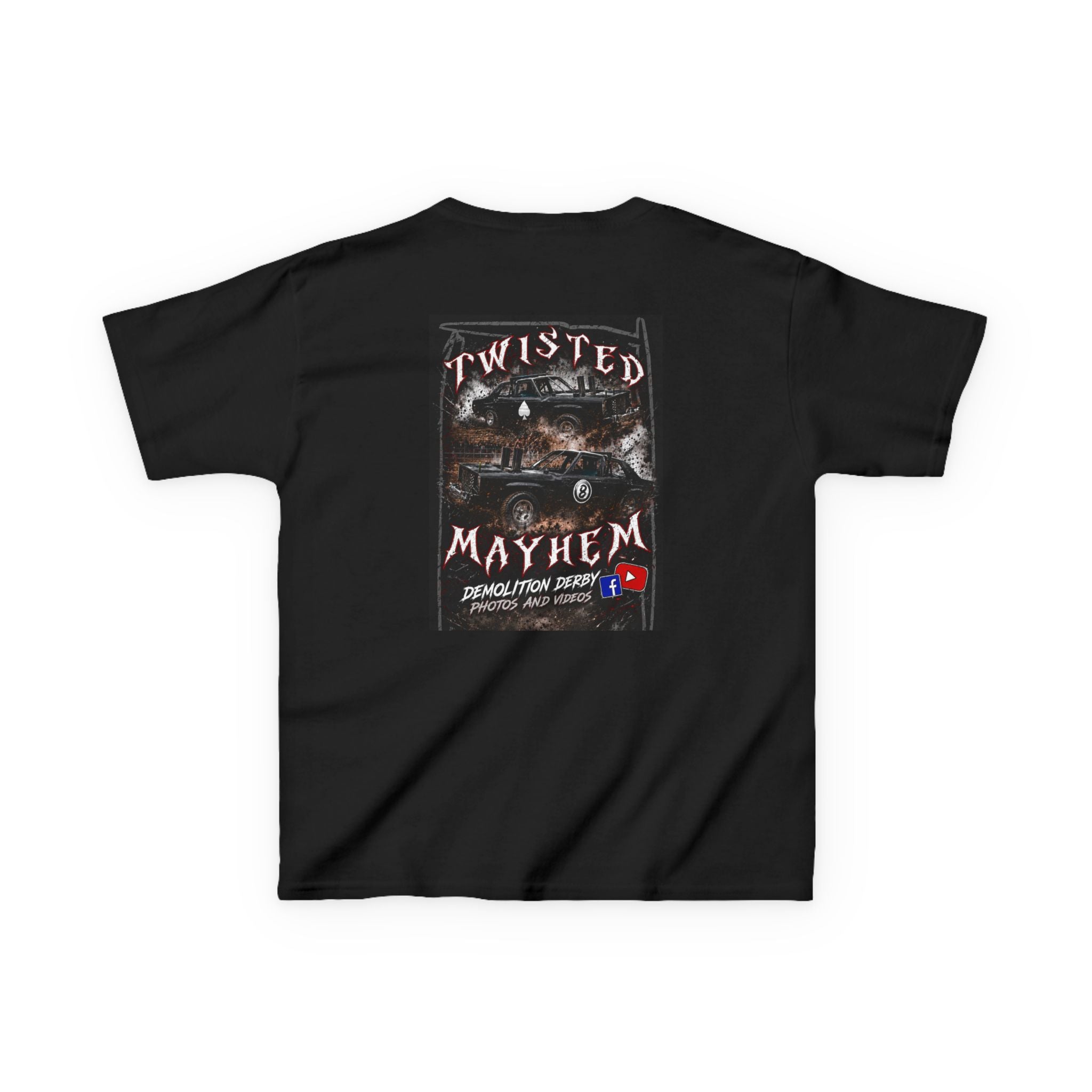 Kids T‑Shirt - 'Twisted Mayhem' Vintage Car Graphic Tee