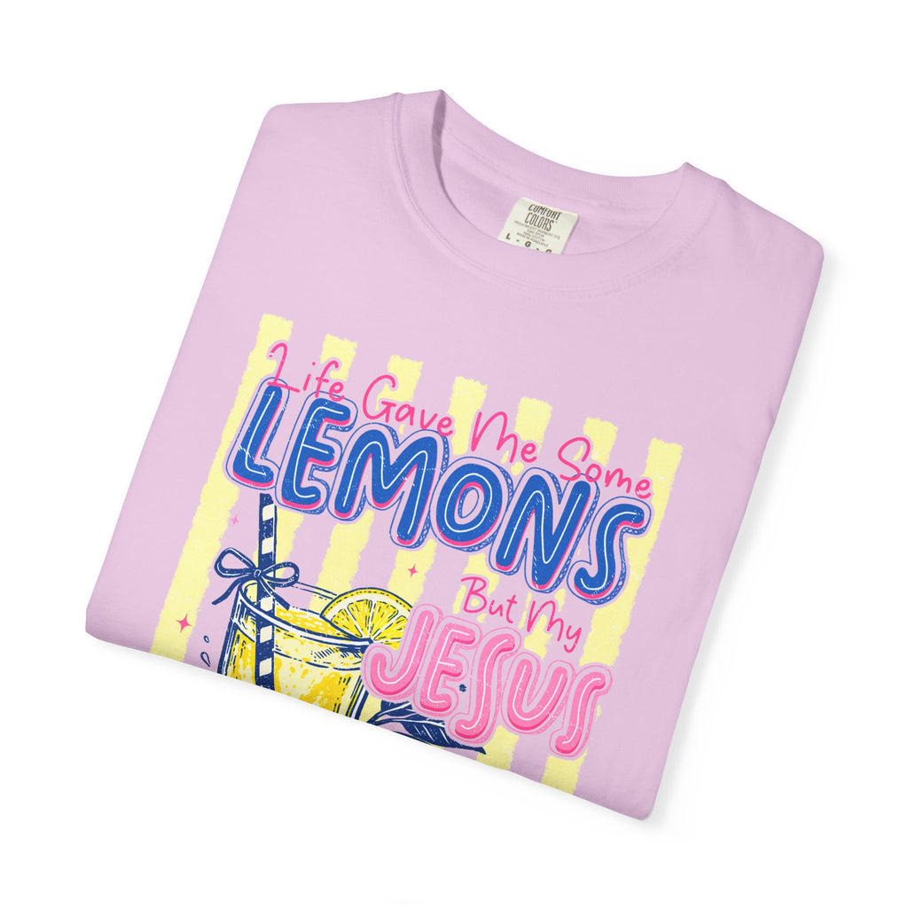 Lemons Into Lemonade Christian T‑Shirt — "When Life Gives You Lemons, Trust Jesus"