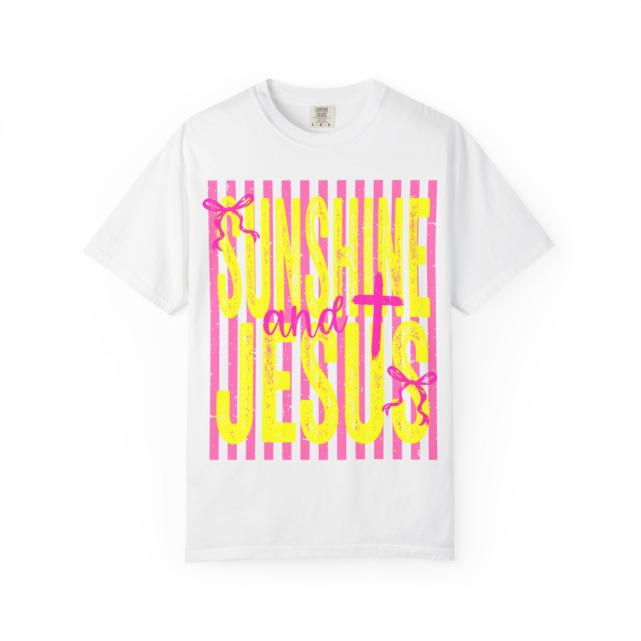 Sunshine and Jesus Graphic T-Shirt — Bright Faith Tee for Women & Men