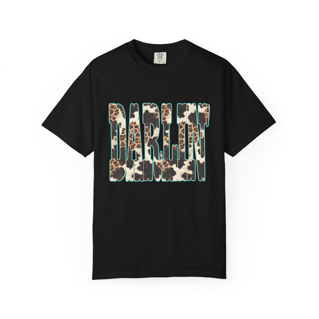 Darlin' Leopard Print T-Shirt — Women's Southern Cowgirl Graphic Tee