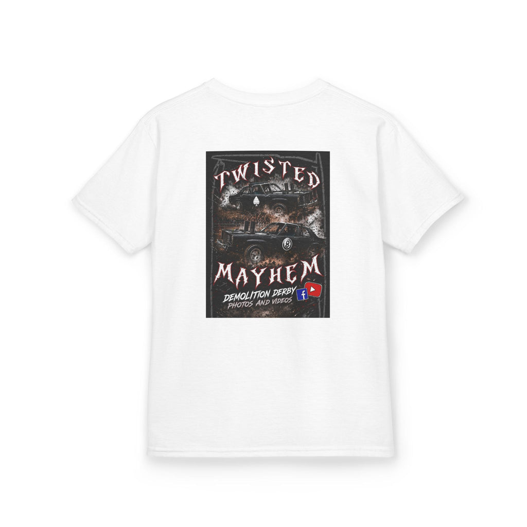 Kids T‑Shirt - 'Twisted Mayhem' Vintage Car Graphic Tee