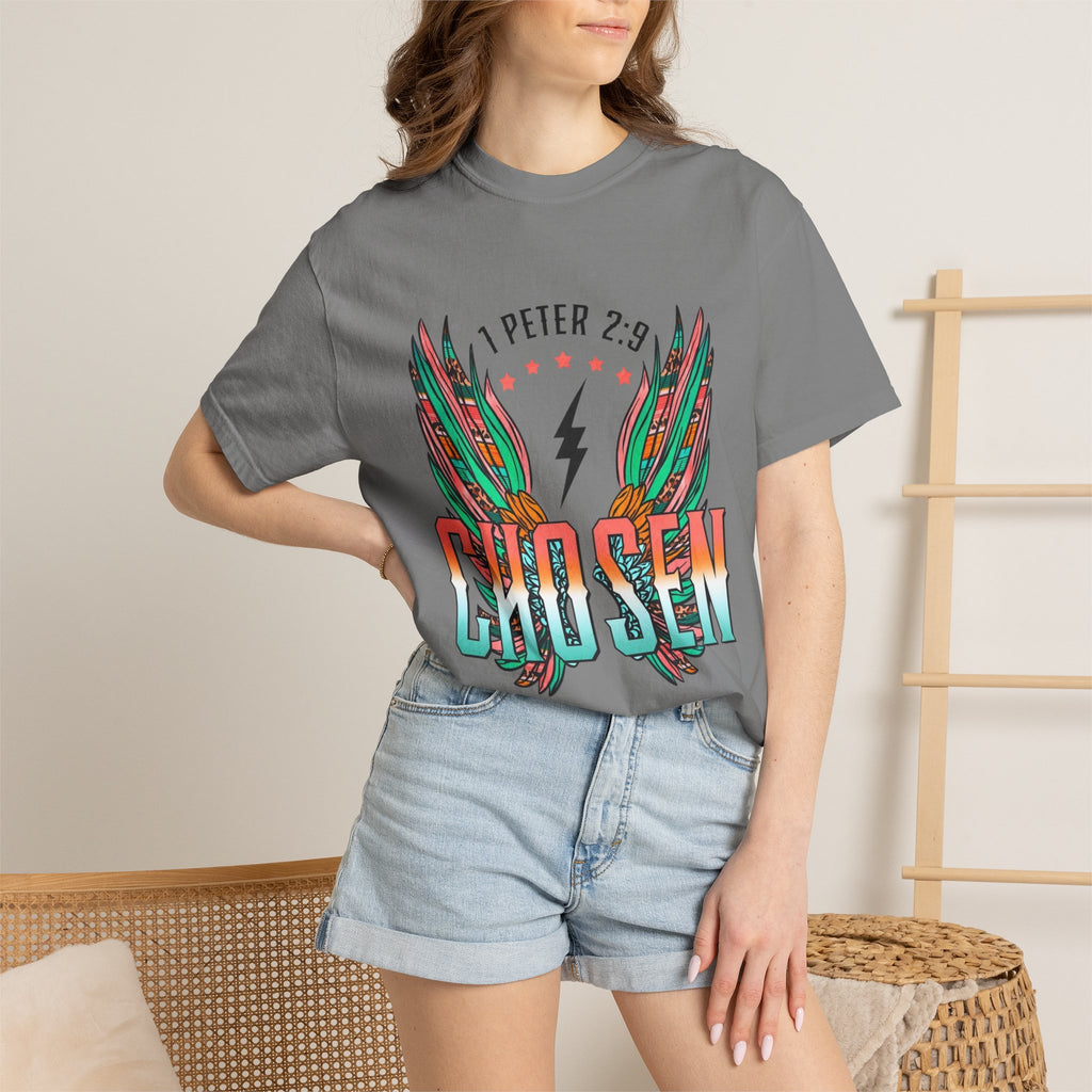 Chosen Wings T‑Shirt — 1 Peter 2:9 Inspirational Christian Tee