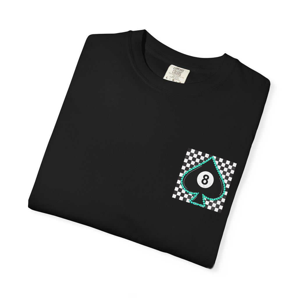 8-Ball Spade Checkerboard T-Shirt