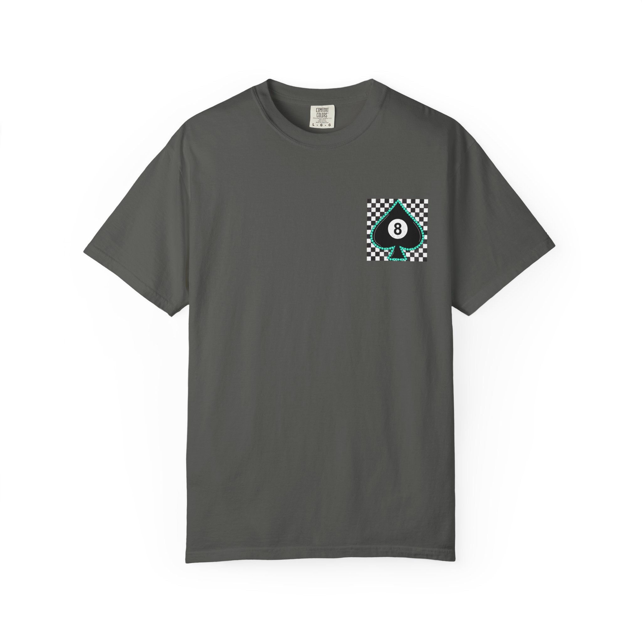 8-Ball Spade Checkerboard T-Shirt