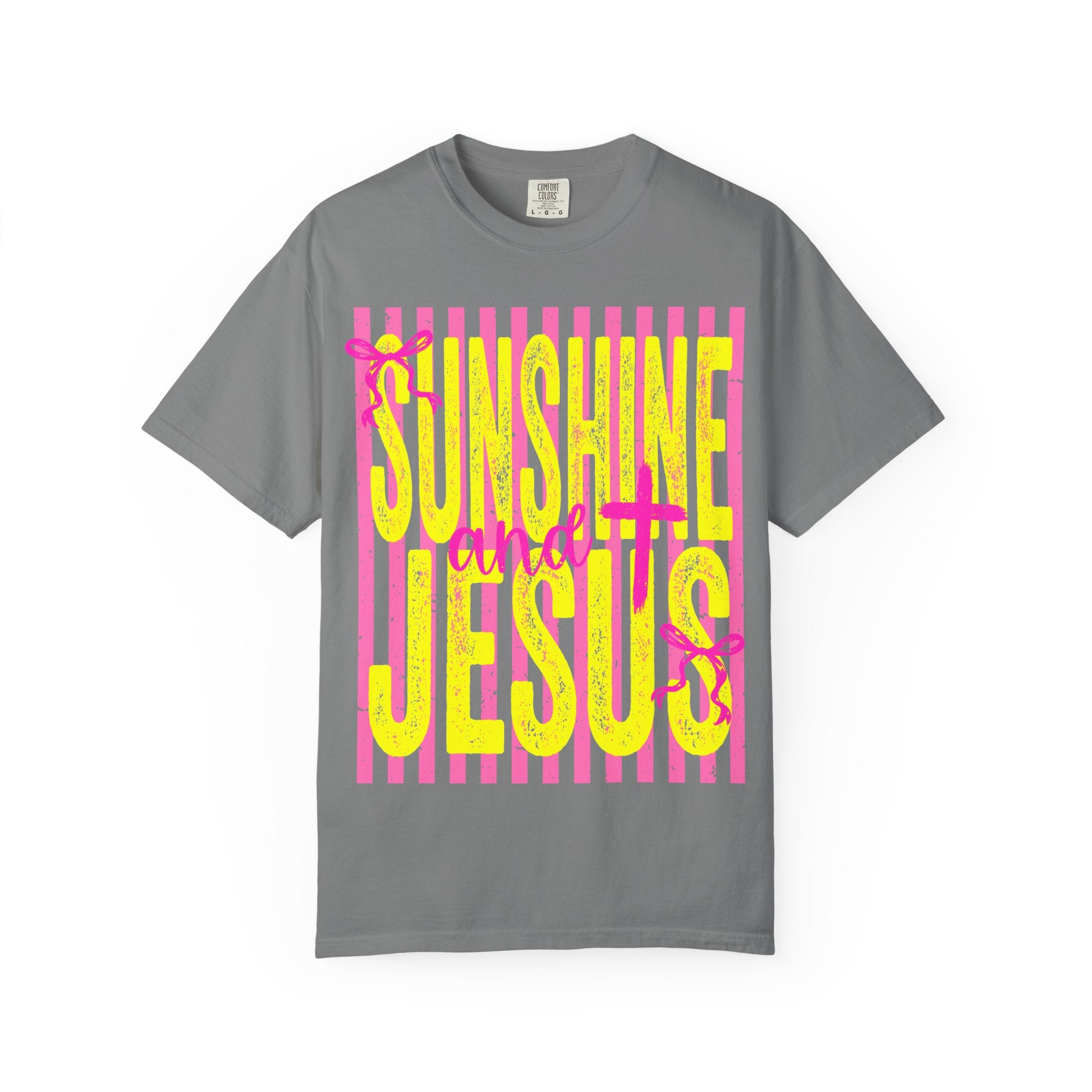 Sunshine and Jesus Graphic T-Shirt — Bright Faith Tee for Women & Men
