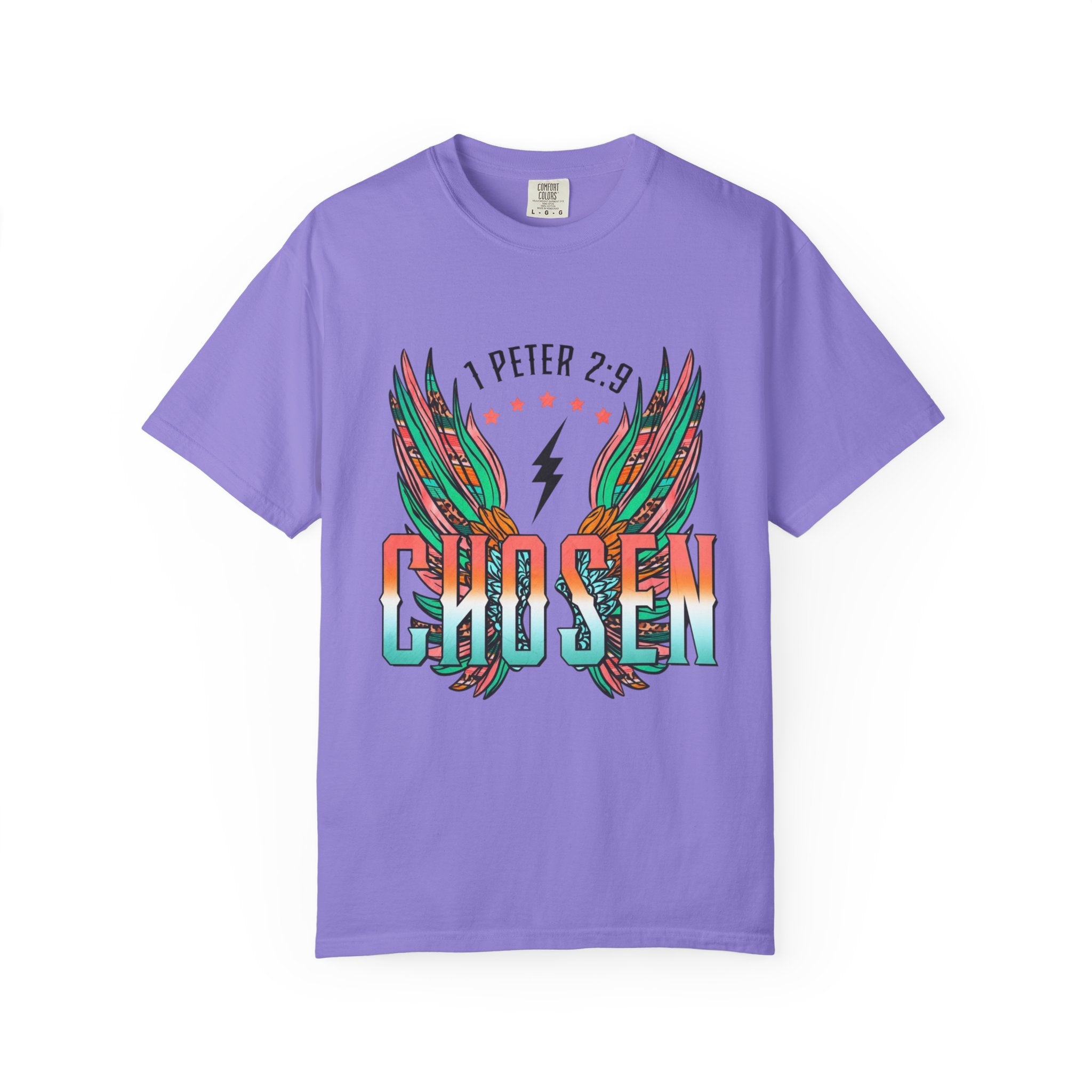 Chosen Wings T‑Shirt — 1 Peter 2:9 Inspirational Christian Tee