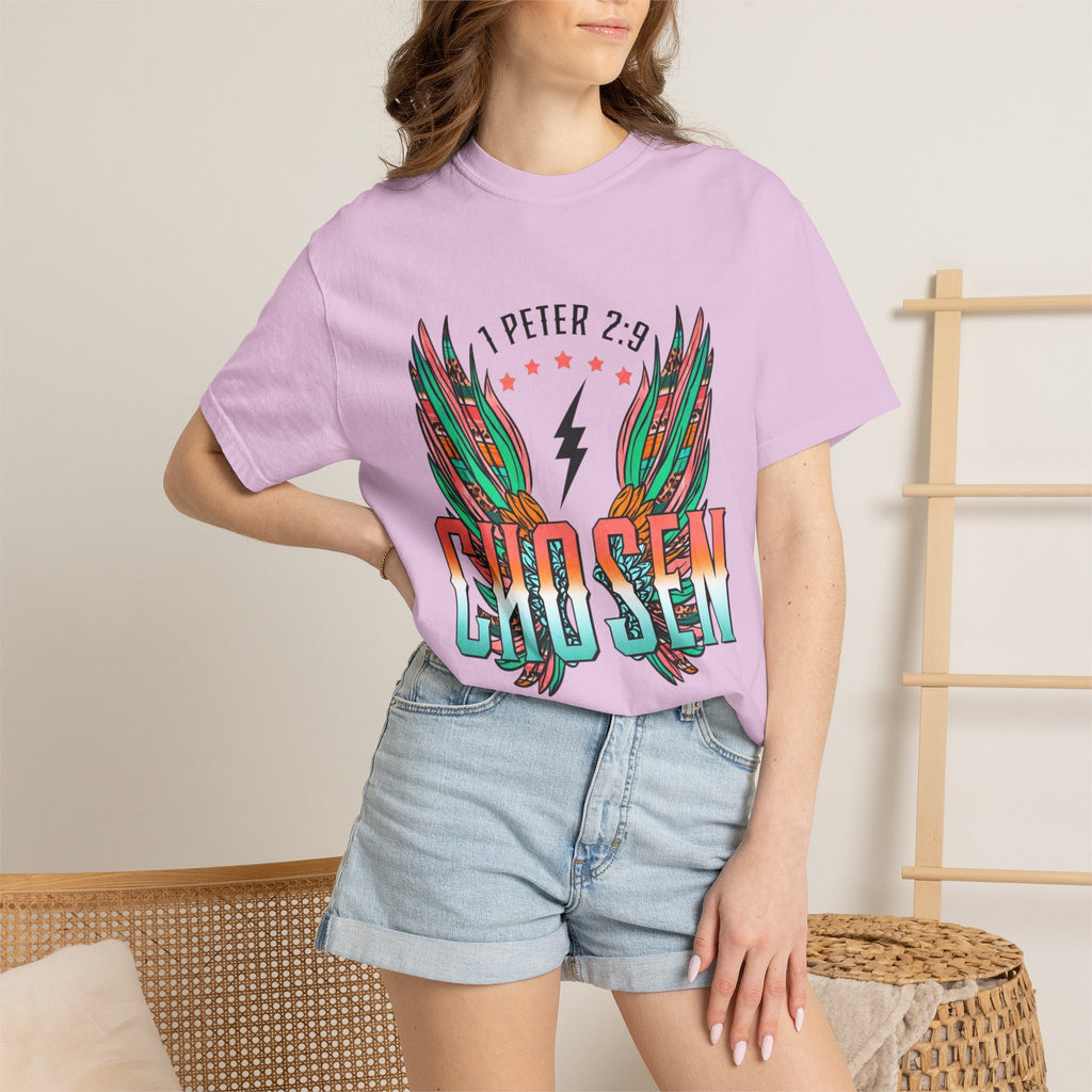 Chosen Wings T‑Shirt — 1 Peter 2:9 Inspirational Christian Tee