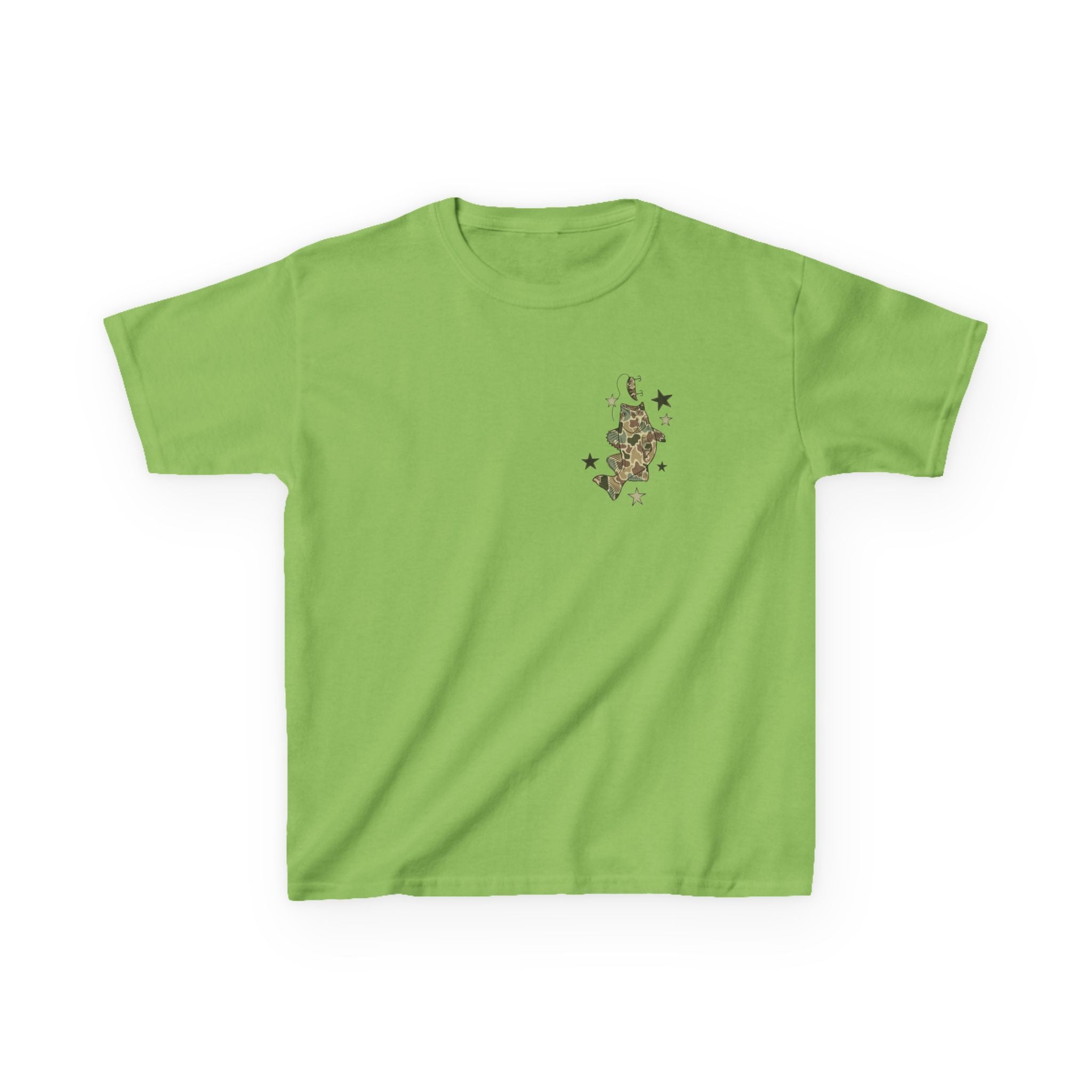 Kids Tee — "Catch Ya Later" Camo Shark Graphic