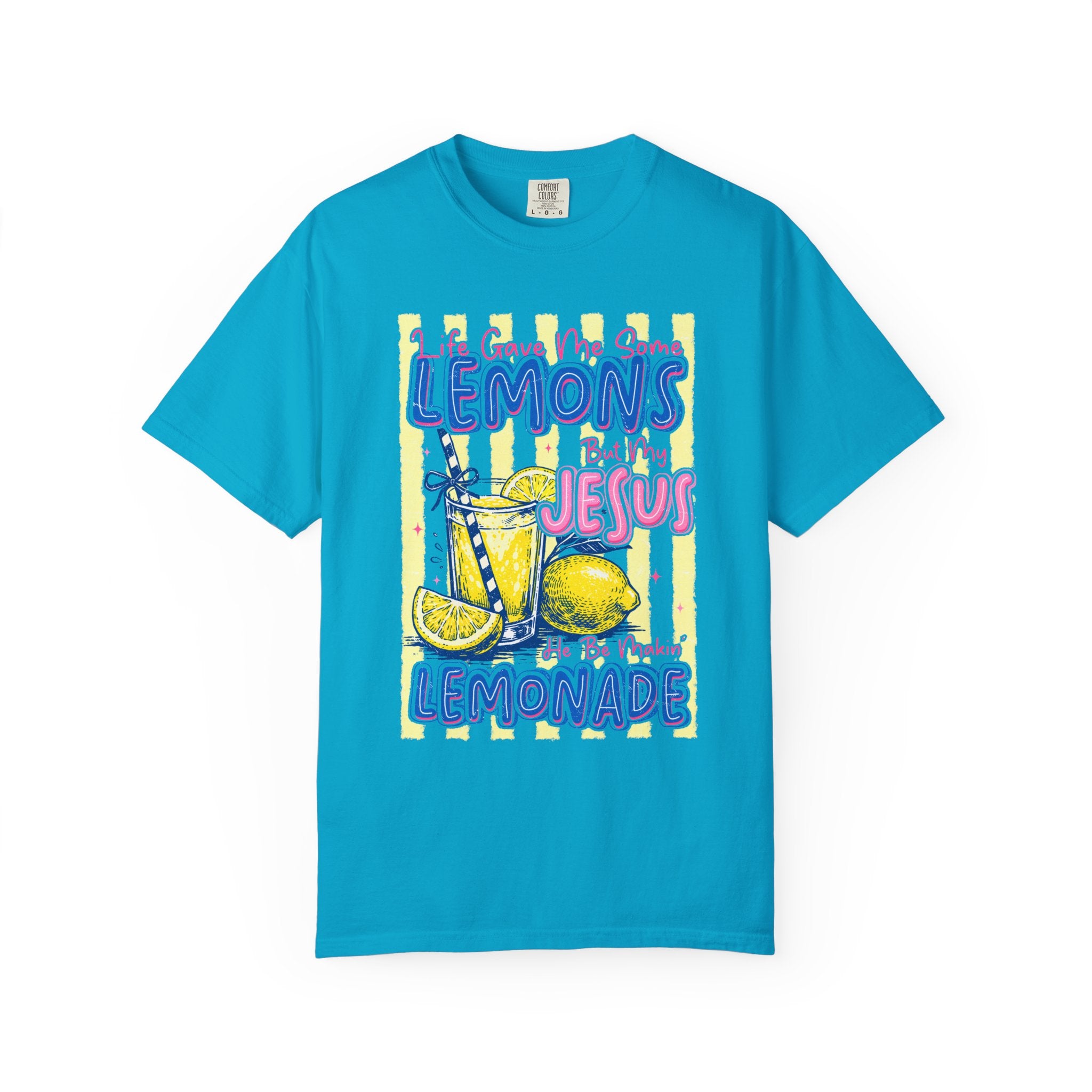 Lemons Into Lemonade Christian T‑Shirt — "When Life Gives You Lemons, Trust Jesus"