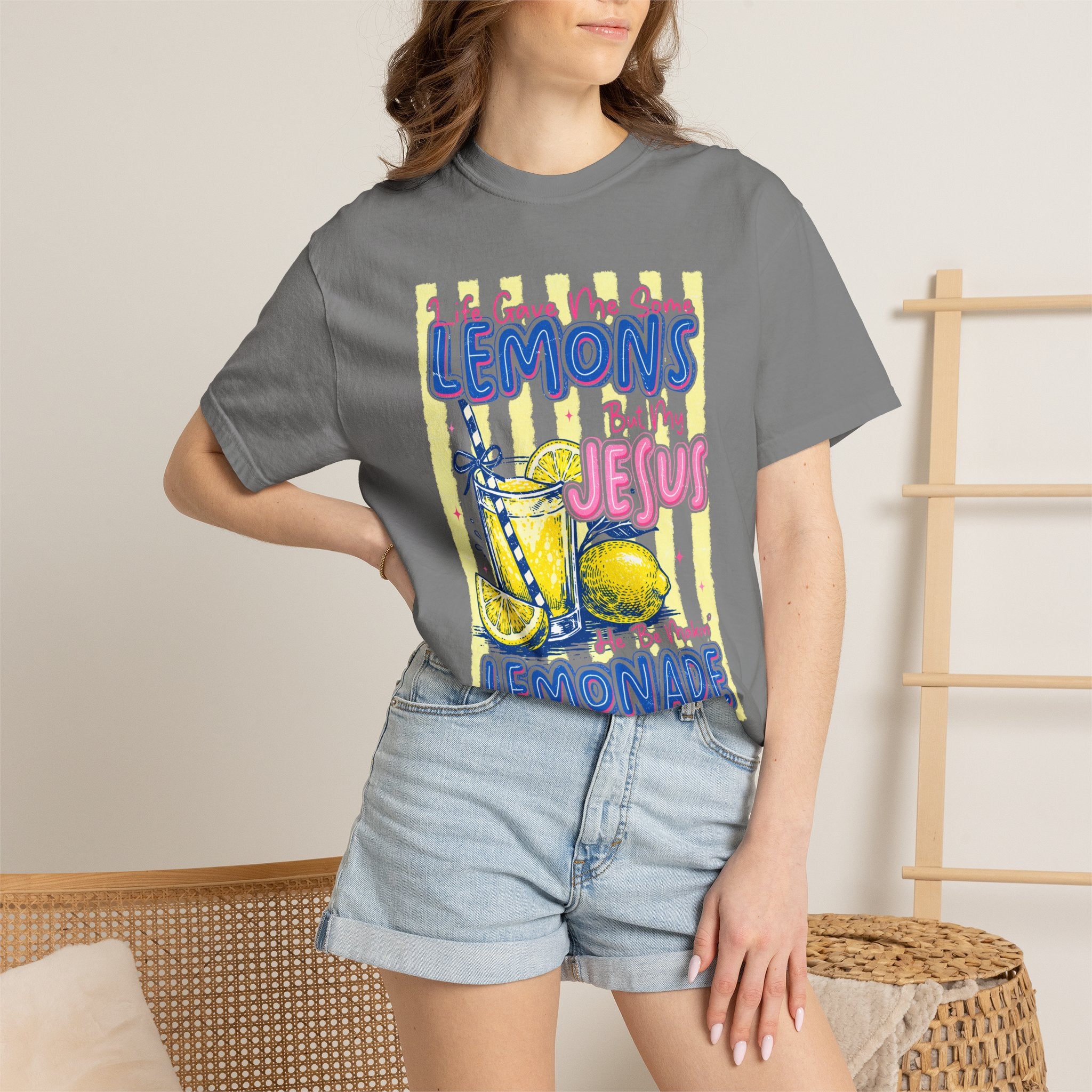 Lemons Into Lemonade Christian T‑Shirt — "When Life Gives You Lemons, Trust Jesus"