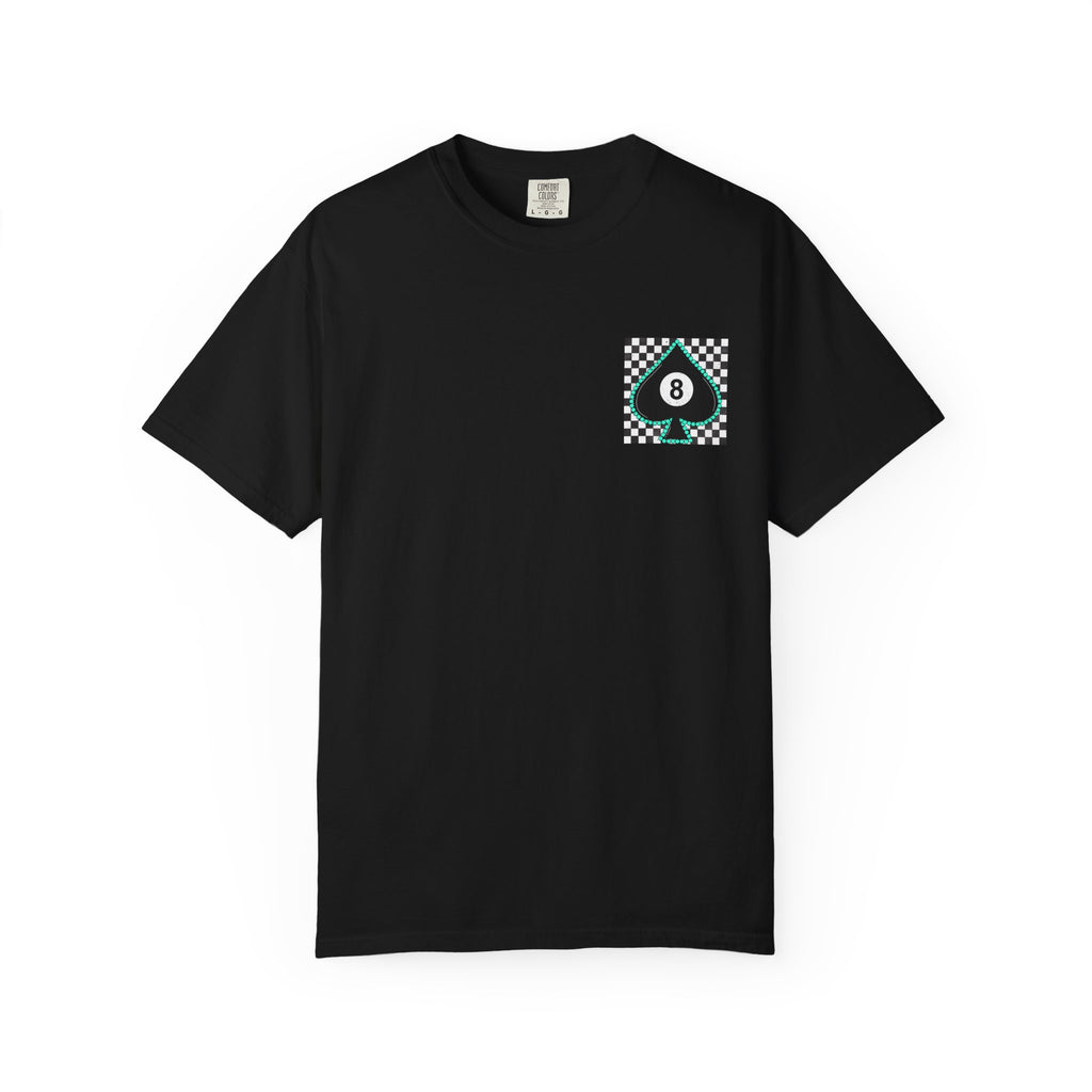 8-Ball Spade Checkerboard T-Shirt