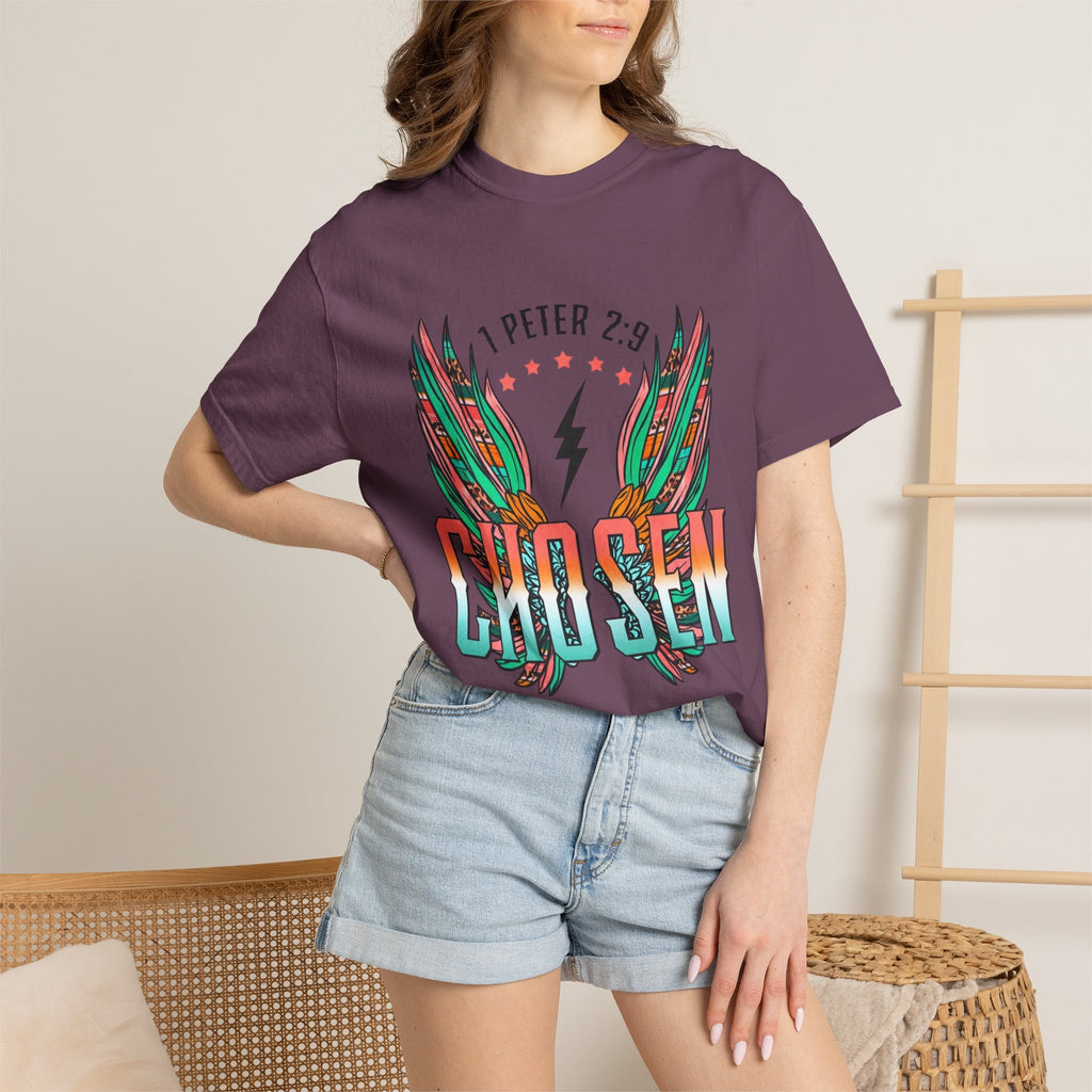 Chosen Wings T‑Shirt — 1 Peter 2:9 Inspirational Christian Tee
