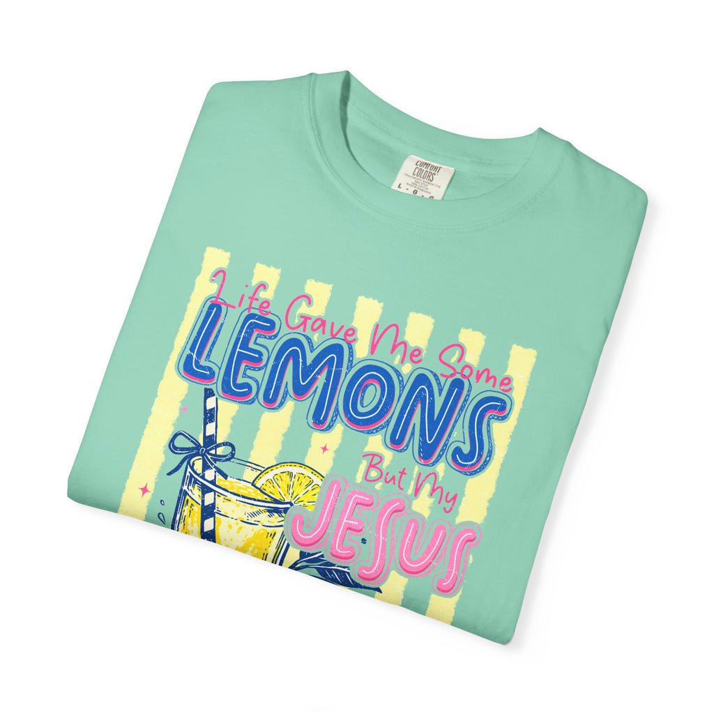 Lemons Into Lemonade Christian T‑Shirt — "When Life Gives You Lemons, Trust Jesus"