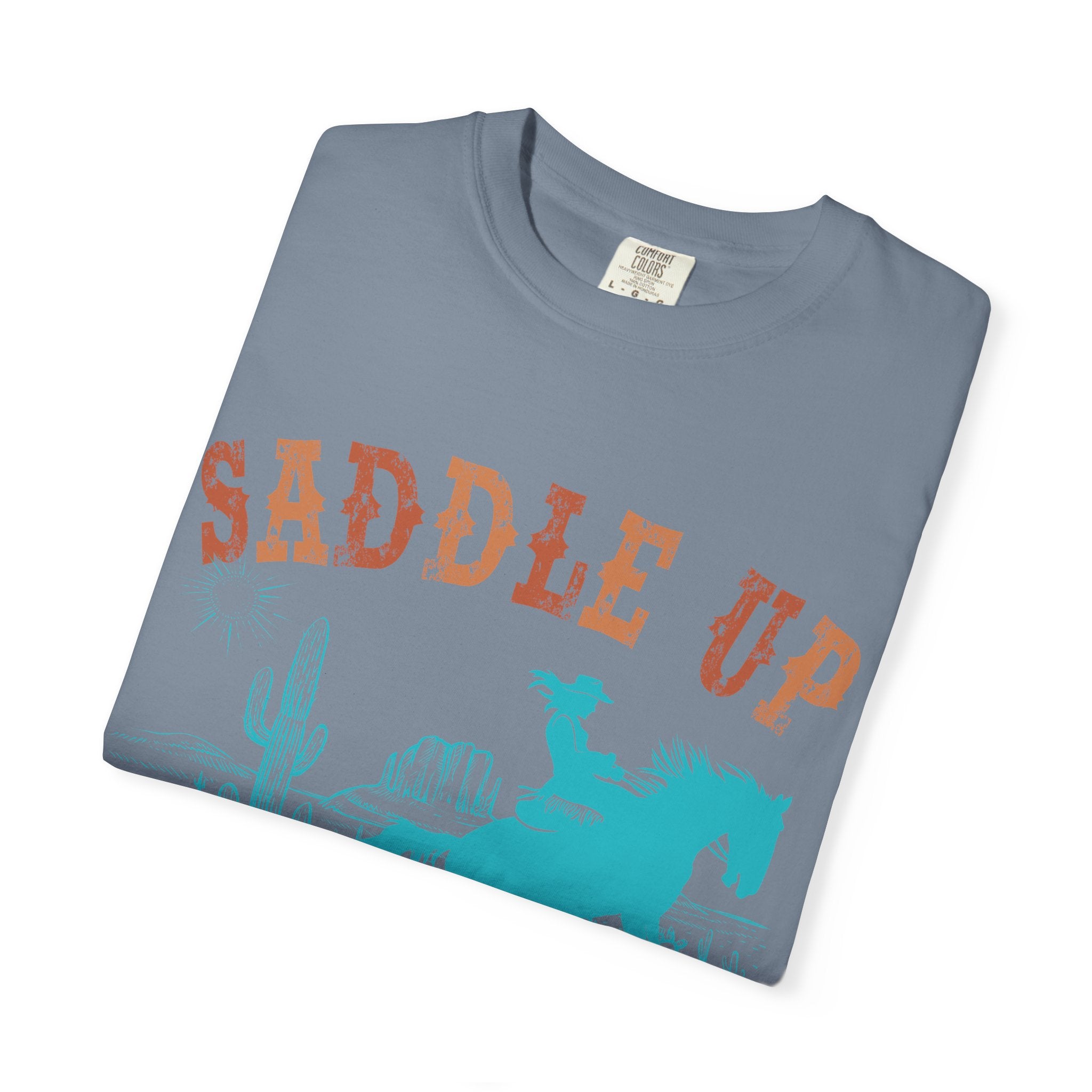 Saddle Up Cowboy Graphic T-Shirt — 'Saddle Up' Western Rodeo Tee