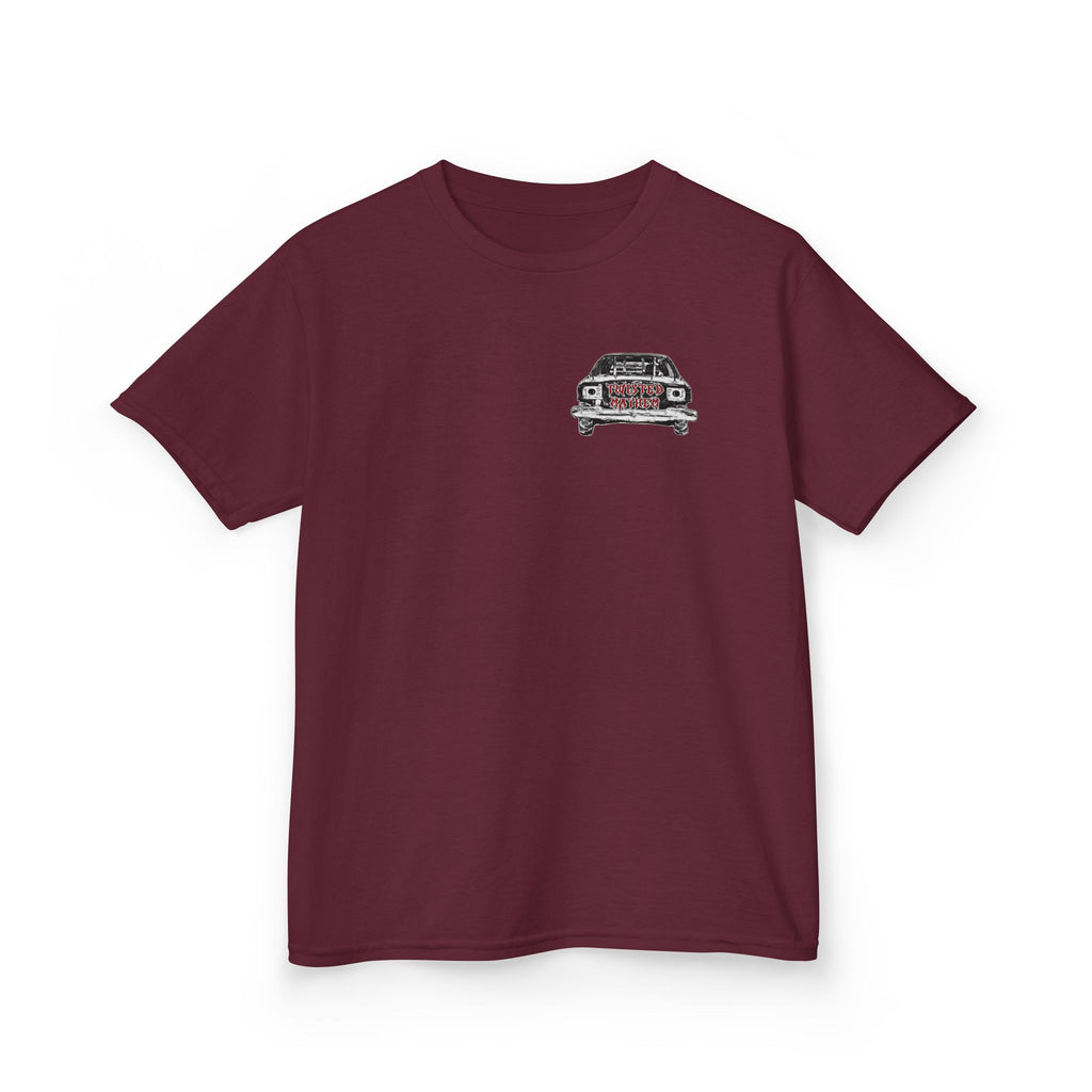 Kids T‑Shirt - 'Twisted Mayhem' Vintage Car Graphic Tee
