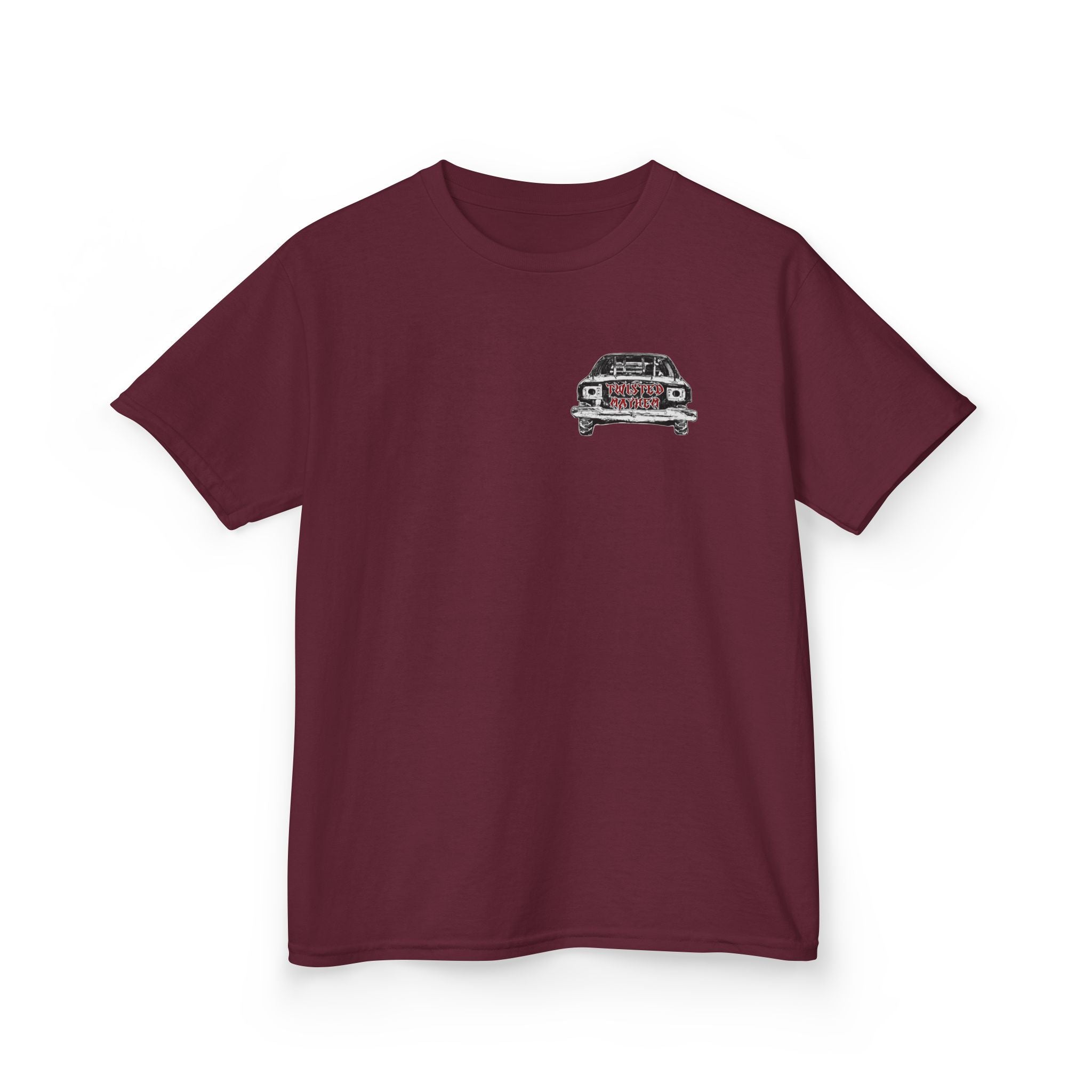 Kids T‑Shirt - 'Twisted Mayhem' Vintage Car Graphic Tee