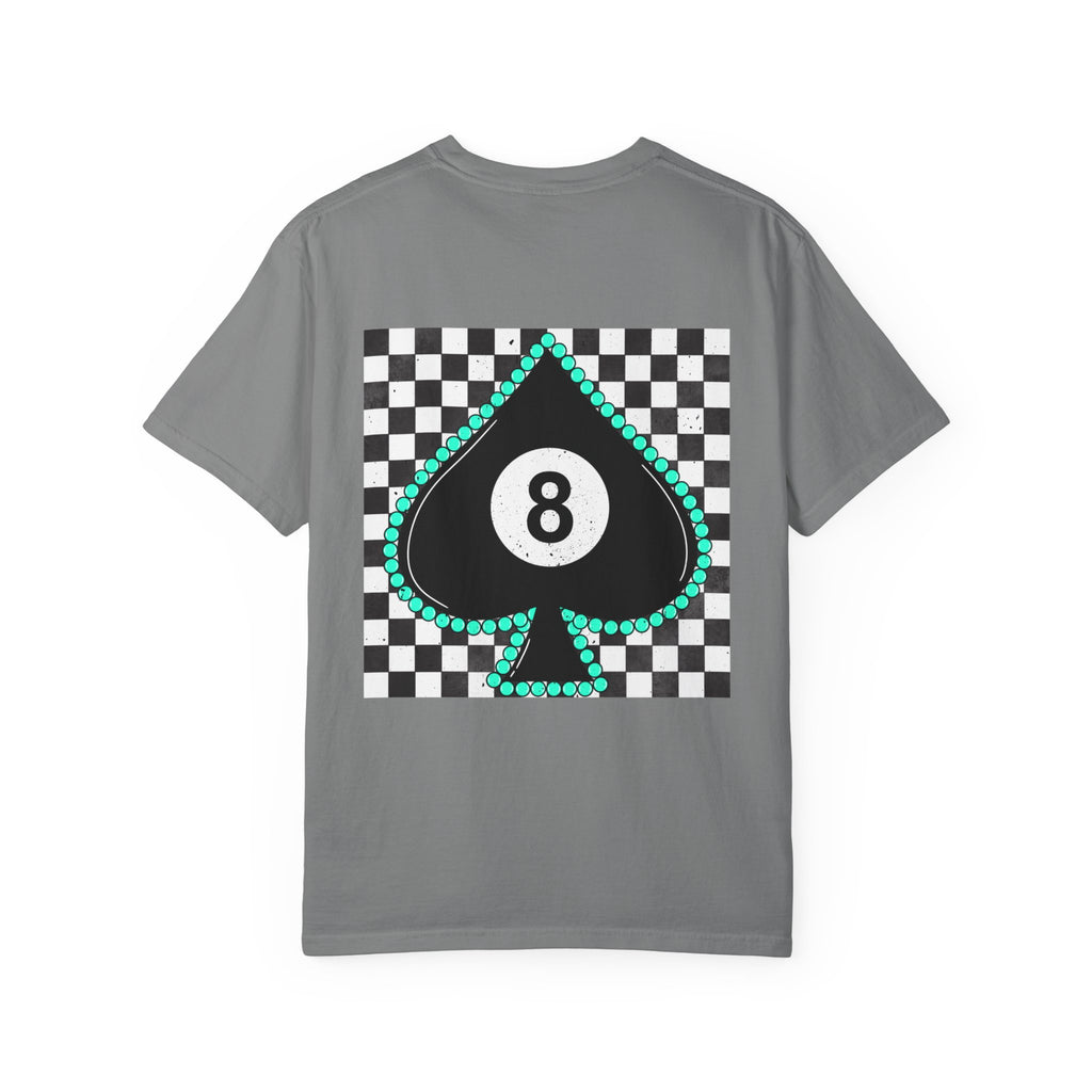 8-Ball Spade Checkerboard T-Shirt