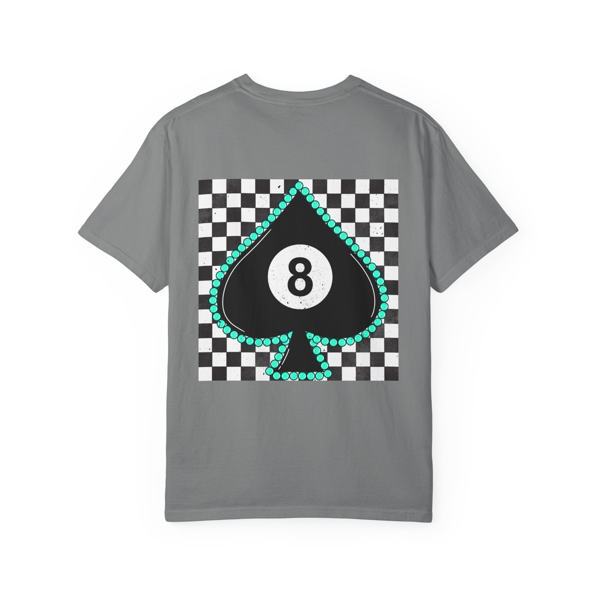 8-Ball Spade Checkerboard T-Shirt
