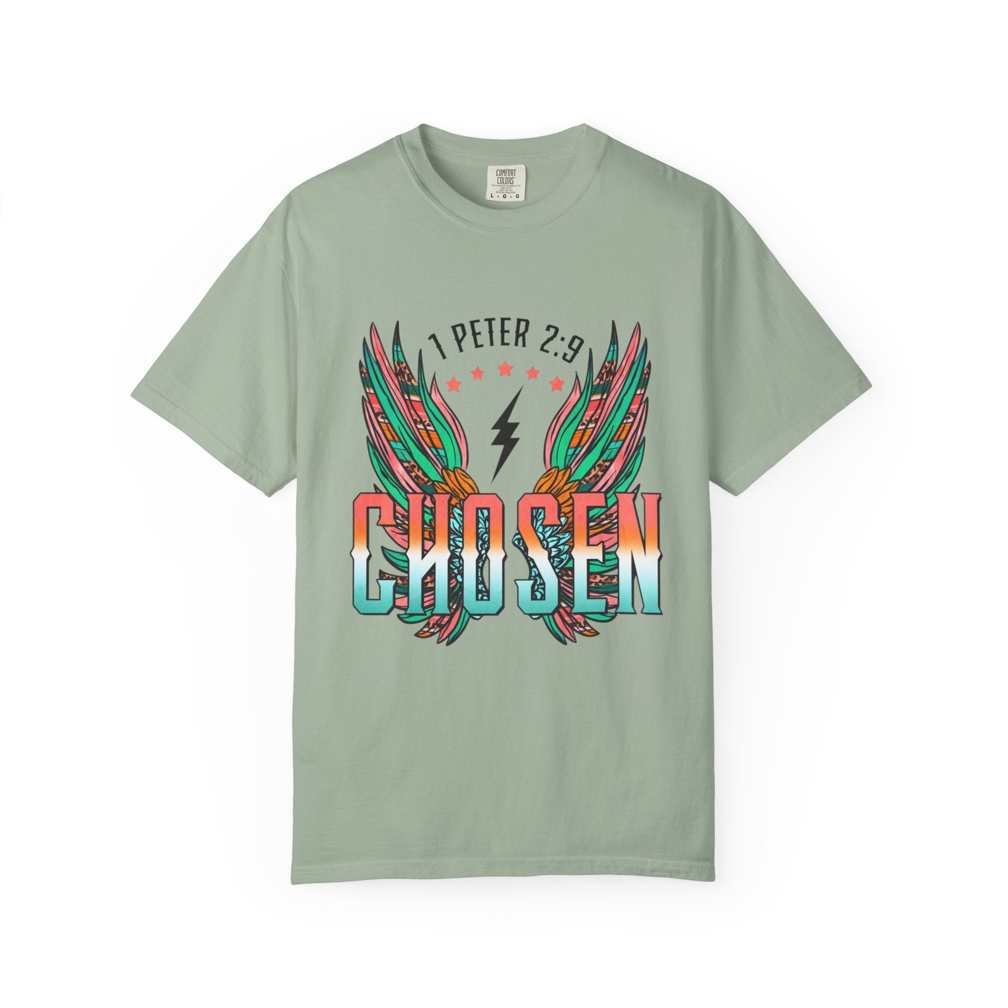 Chosen Wings T‑Shirt — 1 Peter 2:9 Inspirational Christian Tee