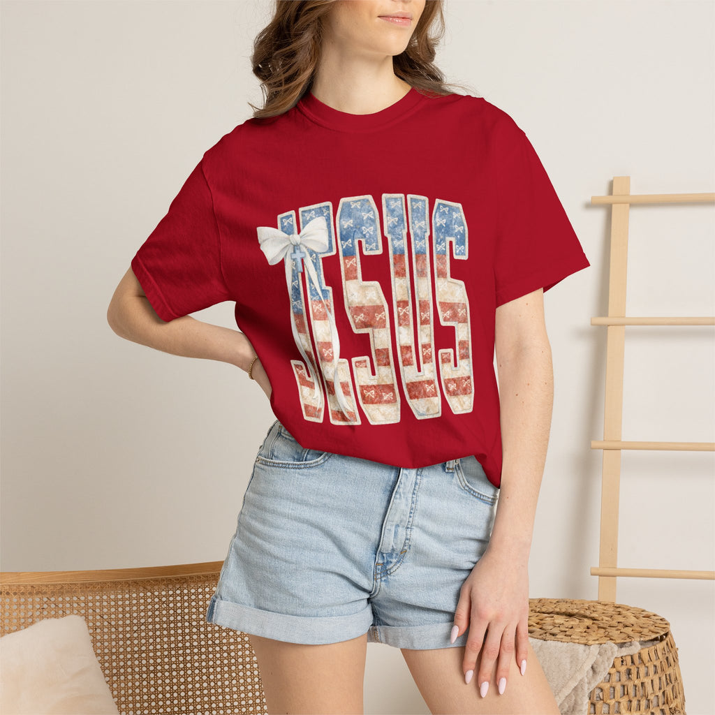 Jesus American Flag T-Shirt — Patriotic Christian Tee