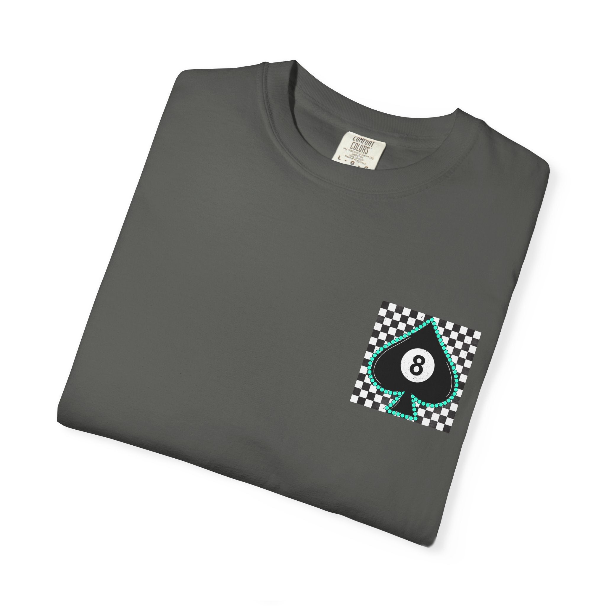 8-Ball Spade Checkerboard T-Shirt