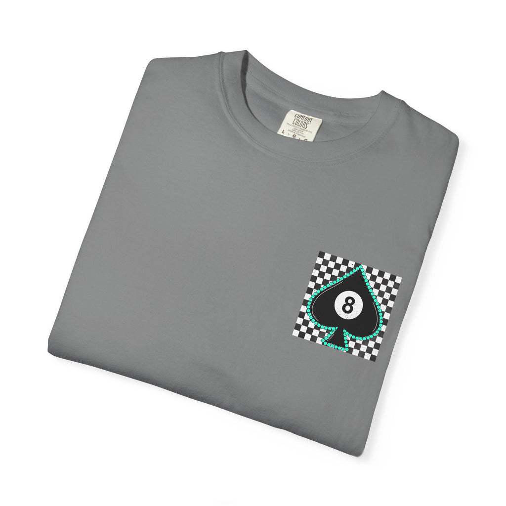 8-Ball Spade Checkerboard T-Shirt