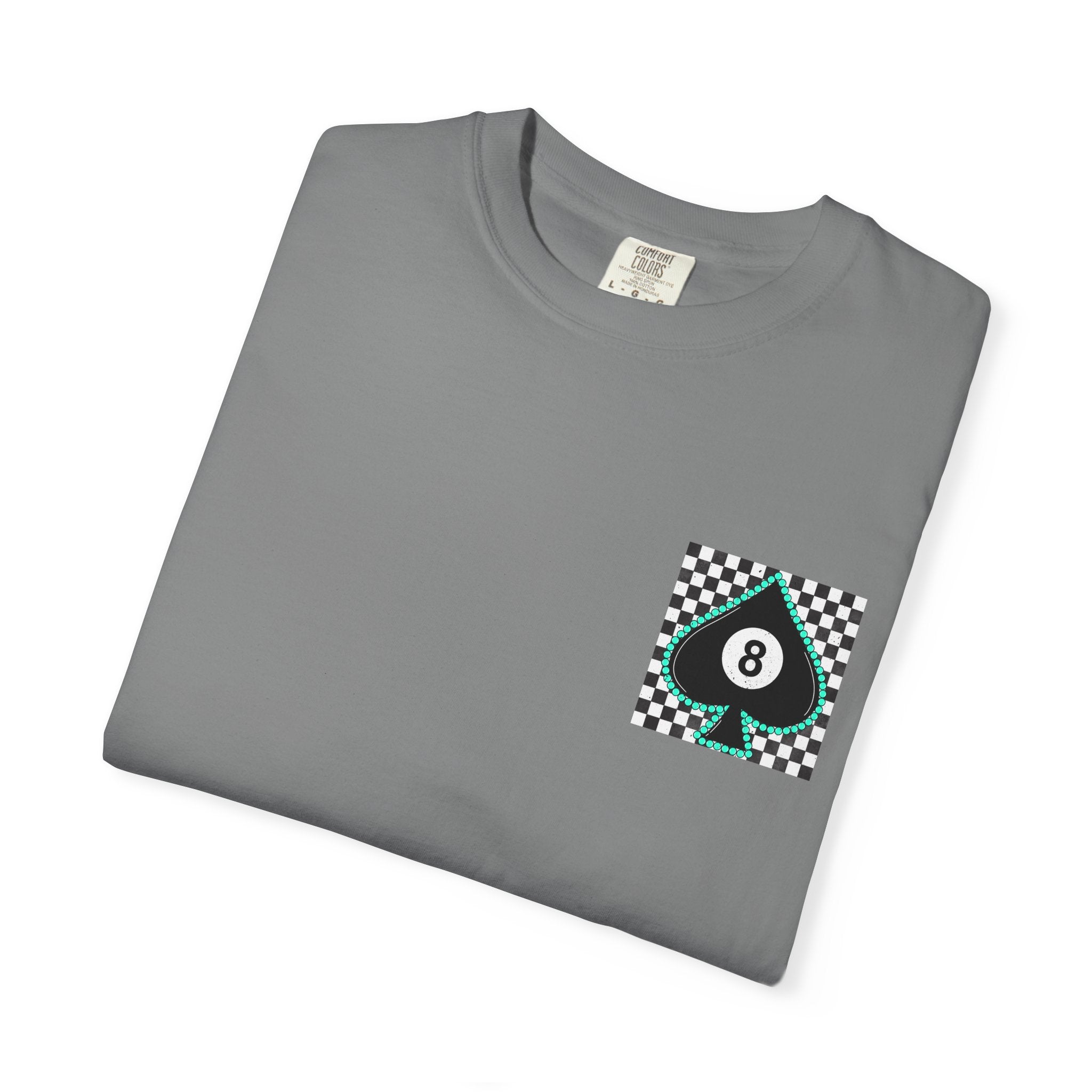 8-Ball Spade Checkerboard T-Shirt