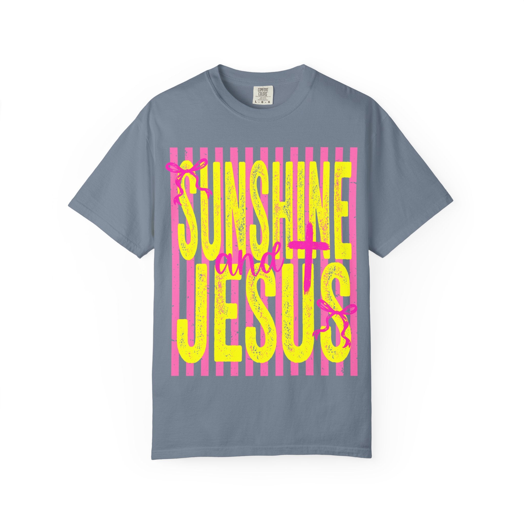Sunshine and Jesus Graphic T-Shirt — Bright Faith Tee for Women & Men