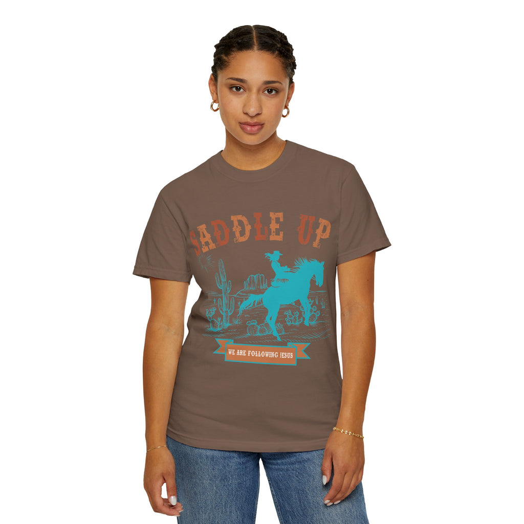 Saddle Up Cowboy Graphic T-Shirt — 'Saddle Up' Western Rodeo Tee