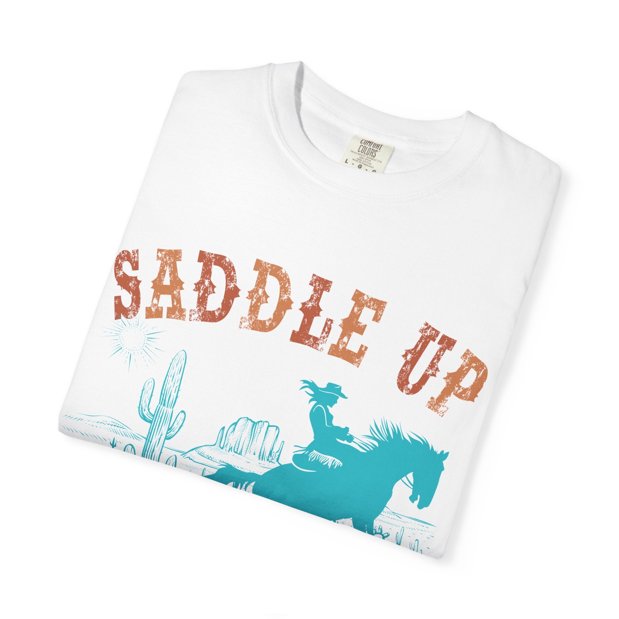 Saddle Up Cowboy Graphic T-Shirt — 'Saddle Up' Western Rodeo Tee