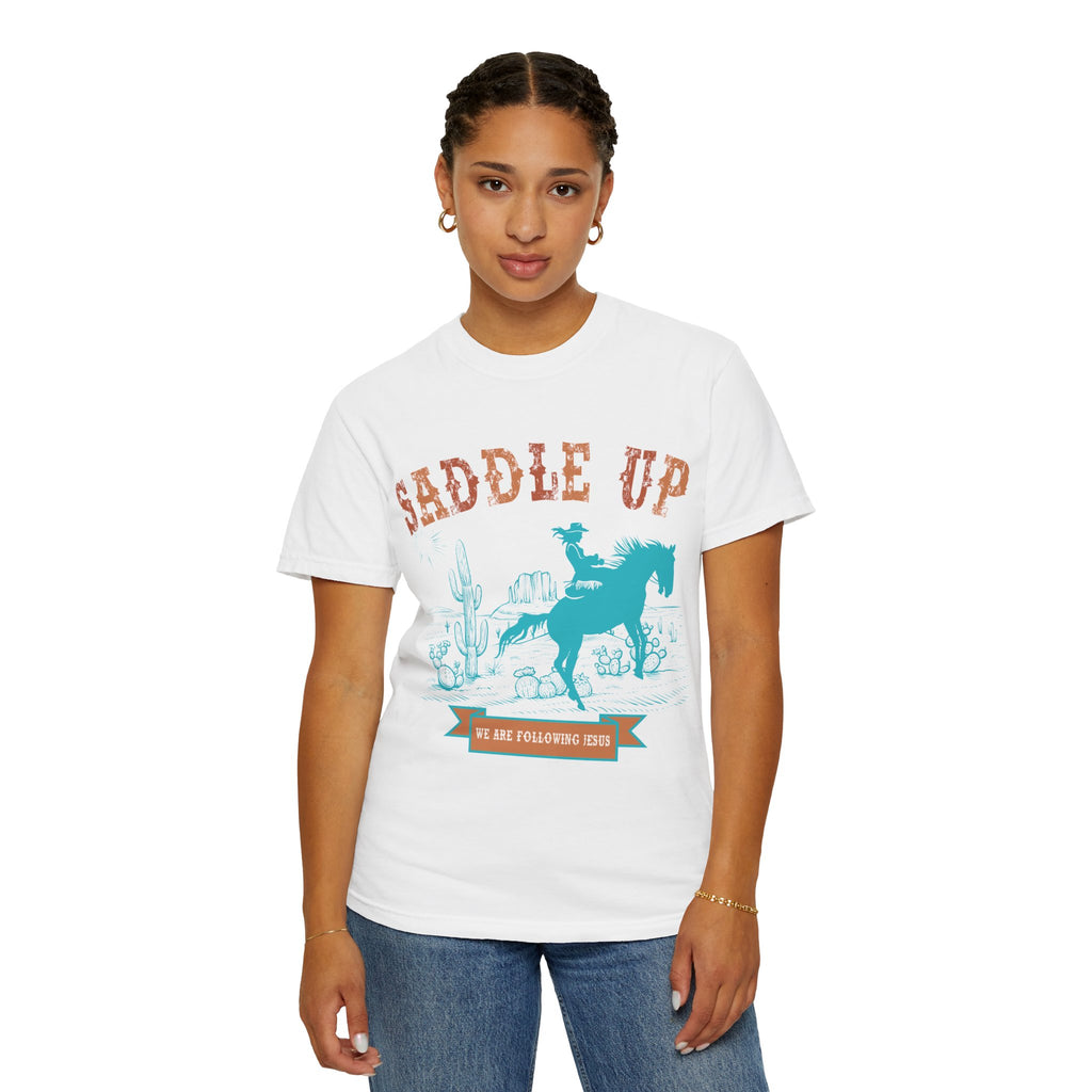 Saddle Up Cowboy Graphic T-Shirt — 'Saddle Up' Western Rodeo Tee