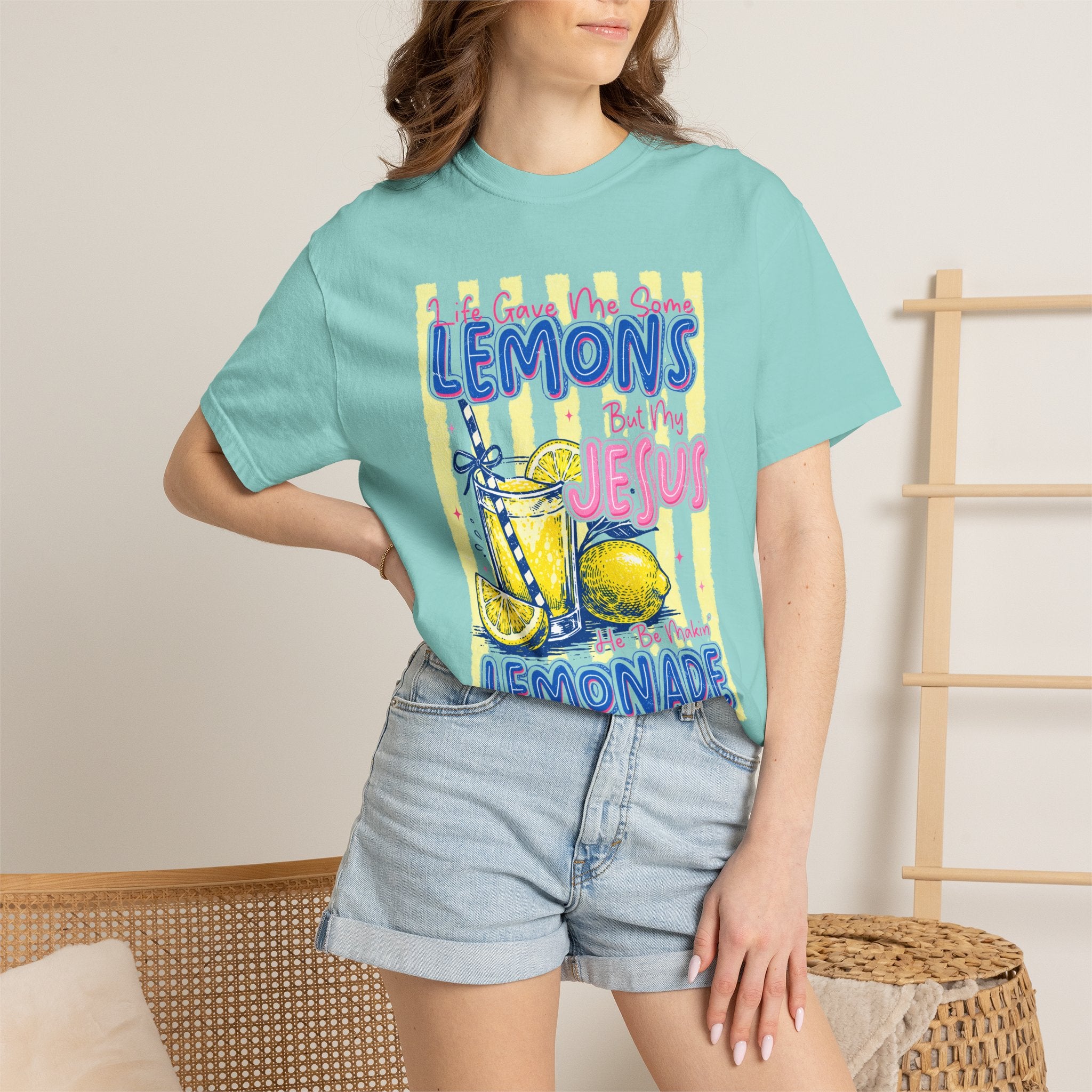 Lemons Into Lemonade Christian T‑Shirt — "When Life Gives You Lemons, Trust Jesus"