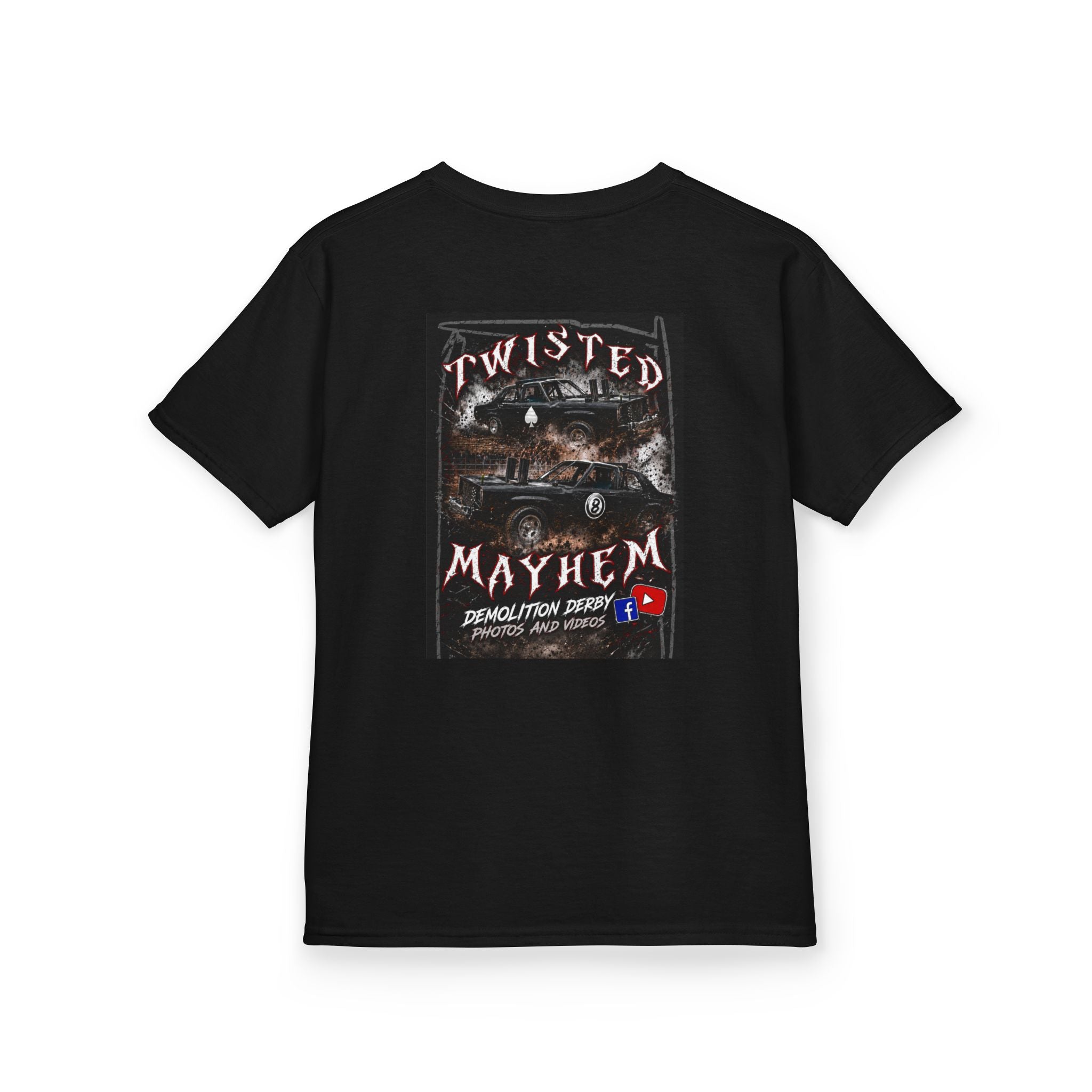 Kids T‑Shirt - 'Twisted Mayhem' Vintage Car Graphic Tee