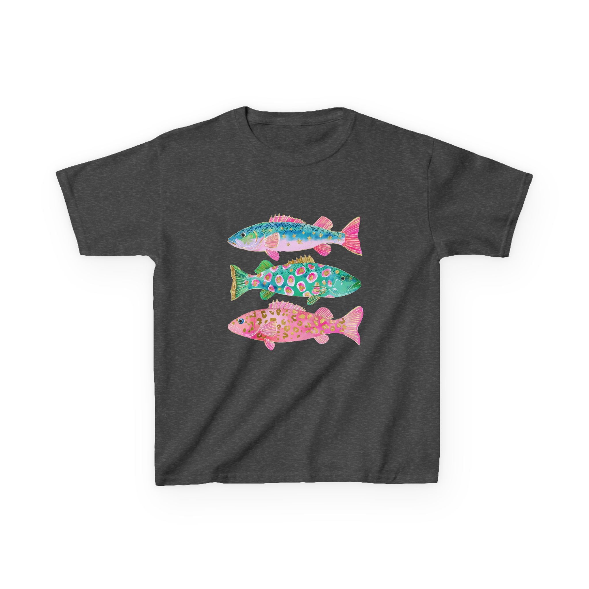 Kids Tee — Colorful Patterned Fish Graphic